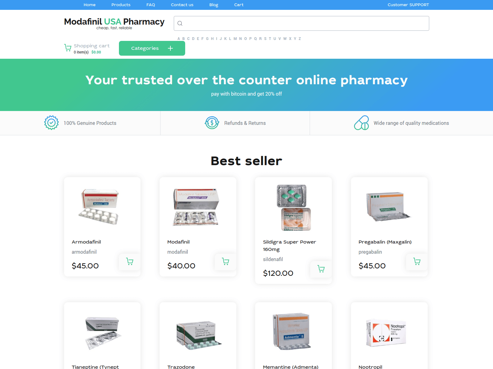 Screenshot von modafinil-usa.org