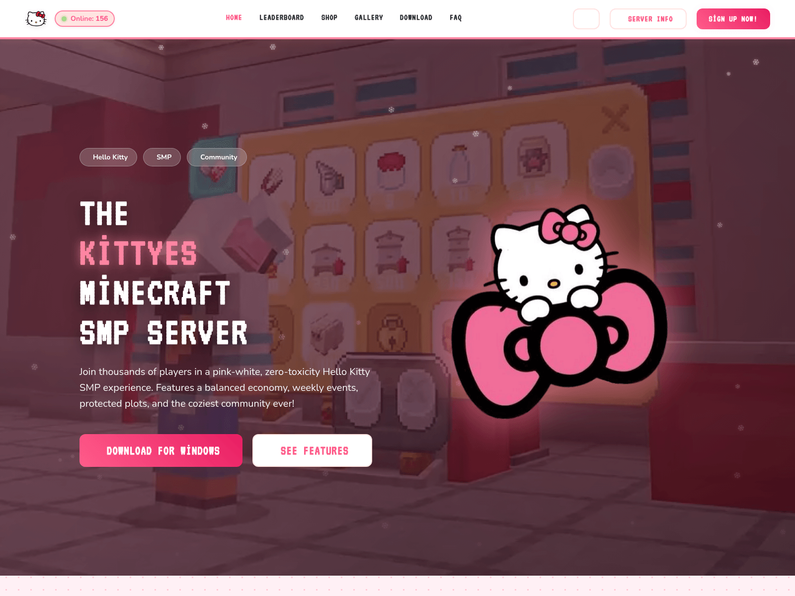 Screenshot of kittyescraft.com