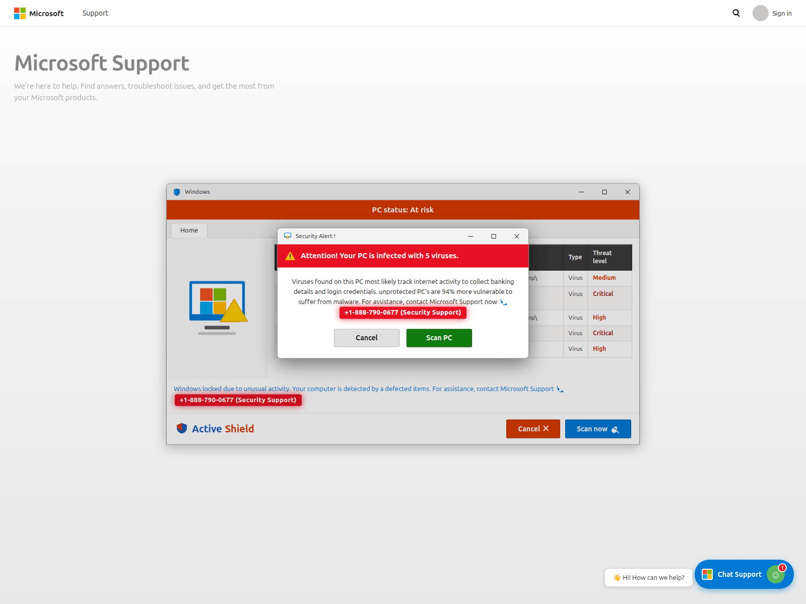 Screenshot von supp0rt-assistance.vercel.app