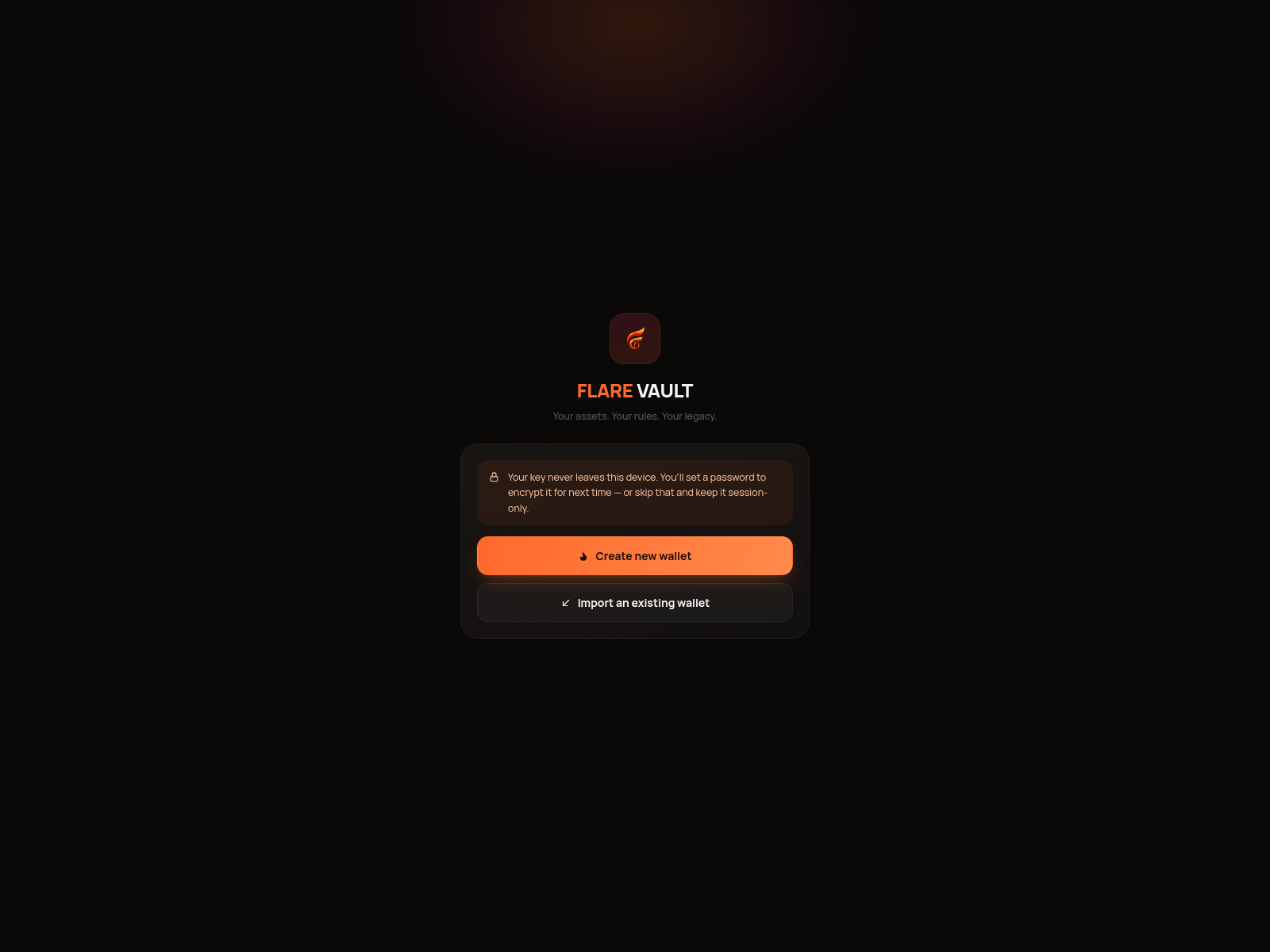 [Ekran görüntüsü] flarevaultapp.xyz