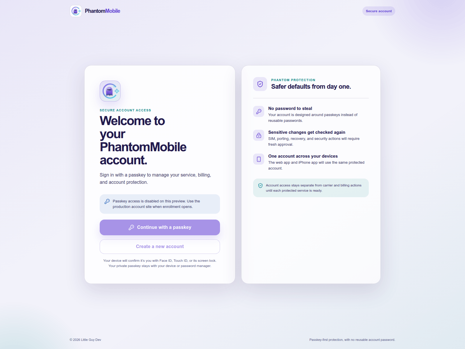 Screenshot of phantommobile-account.web.app