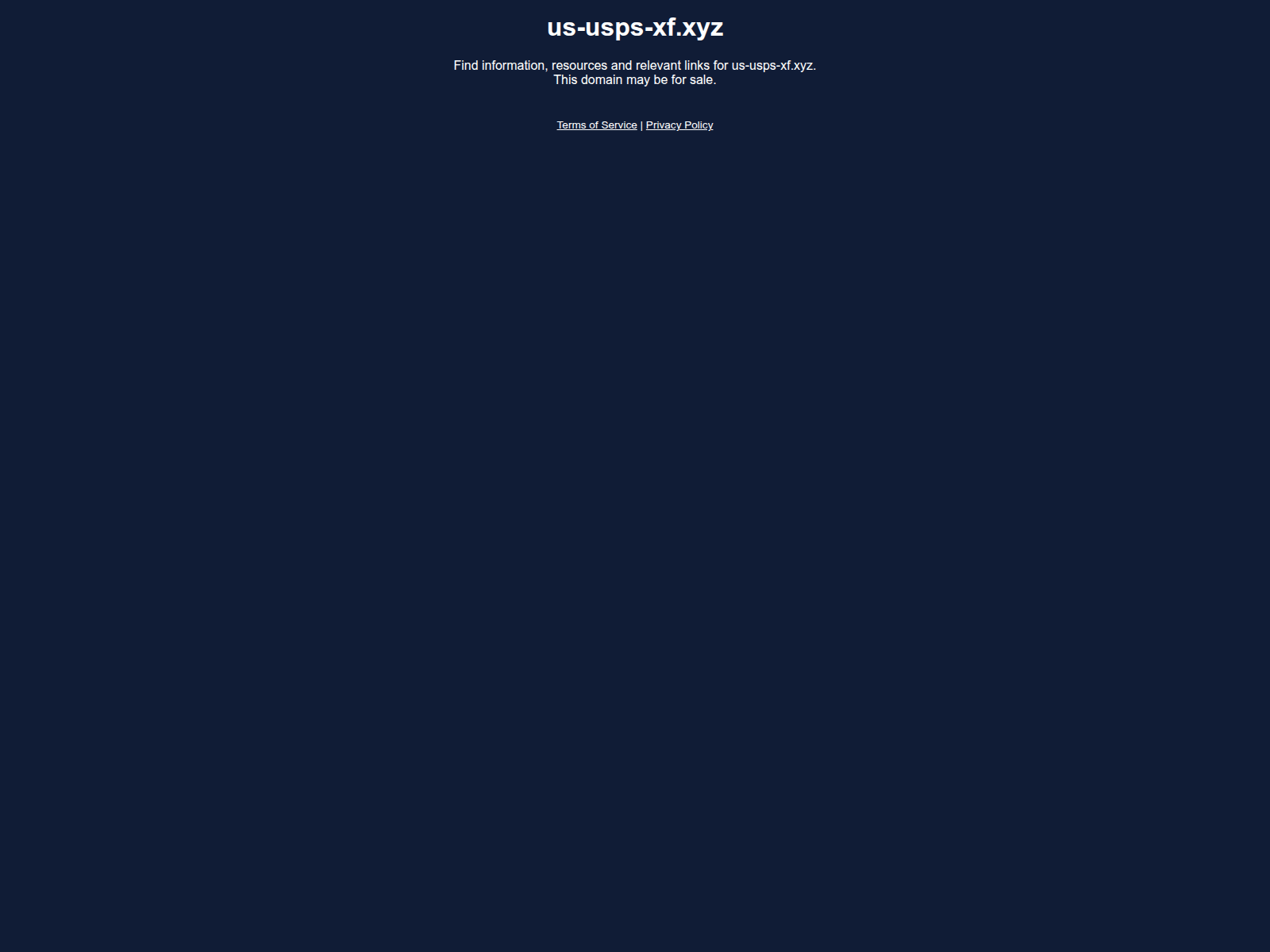 Screenshot of us-usps-xf.xyz