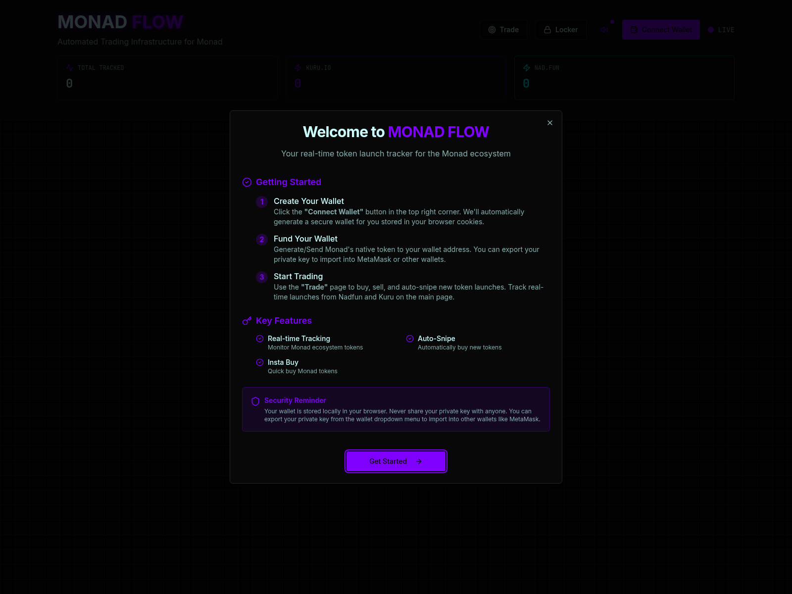 Screenshot of v1.monadflow.tech