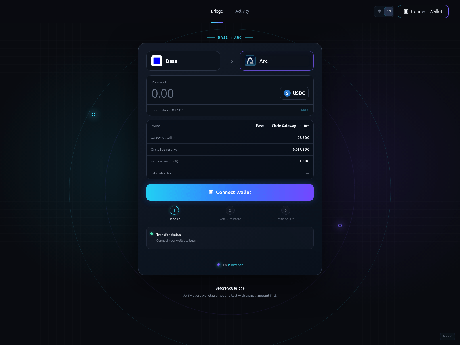 Screenshot of fundtoarc.xyz