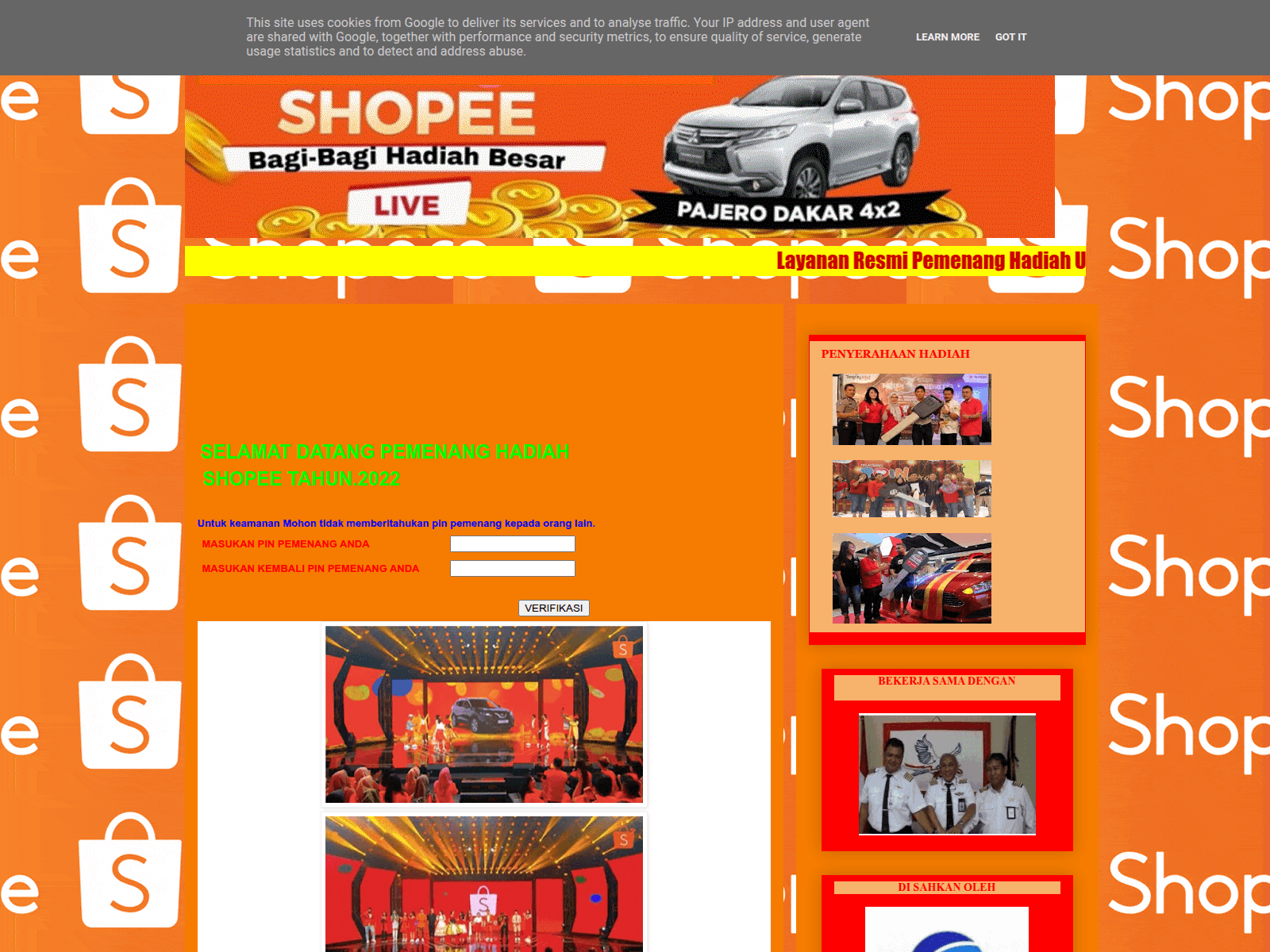 Screenshot of layanan-shopee33.blogspot.com