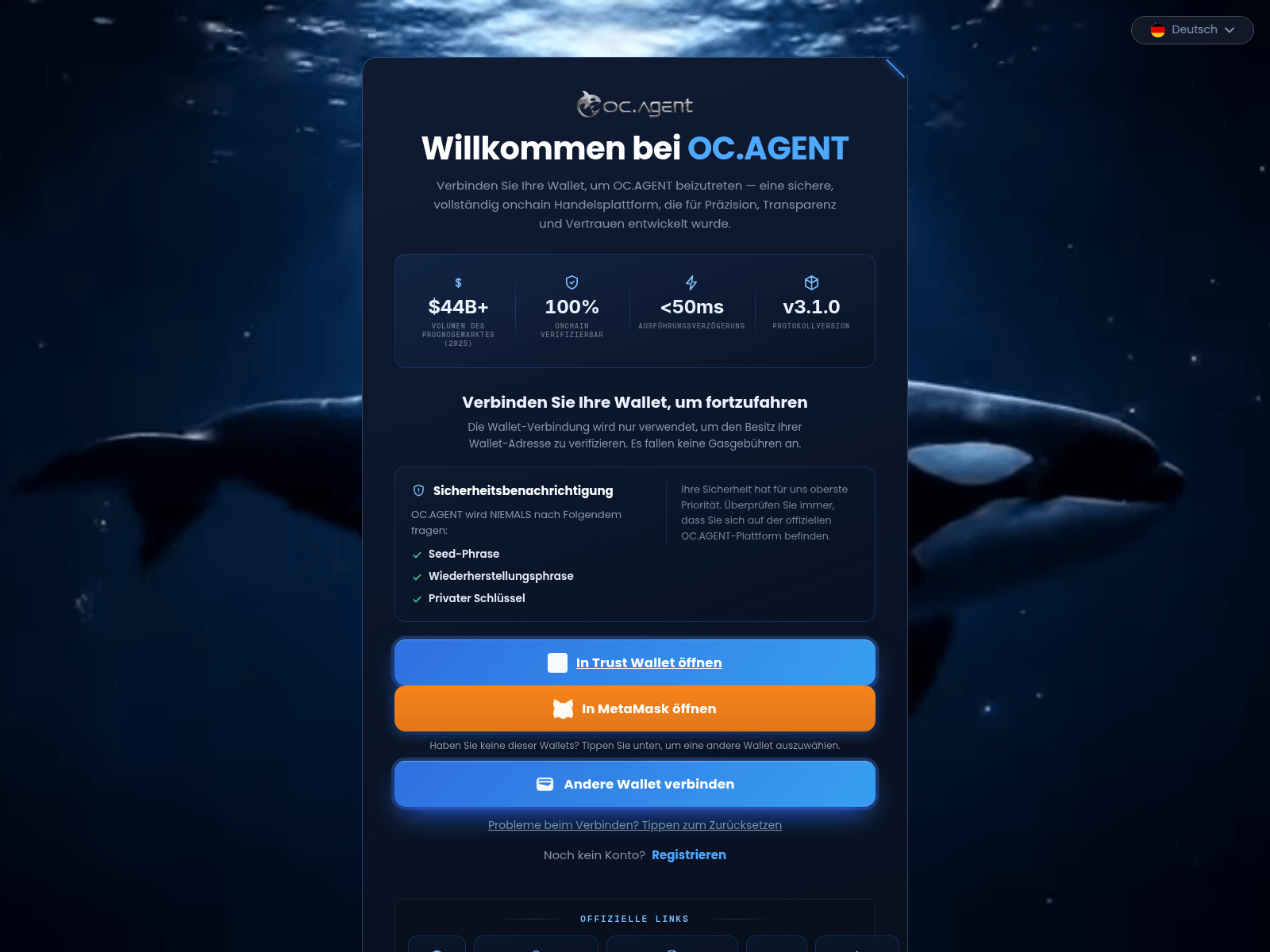 Screenshot of dapp.ocportal.biz