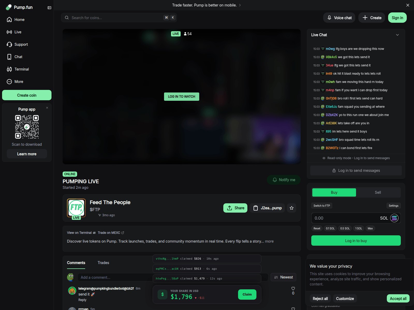 Screenshot of pummp.sbs