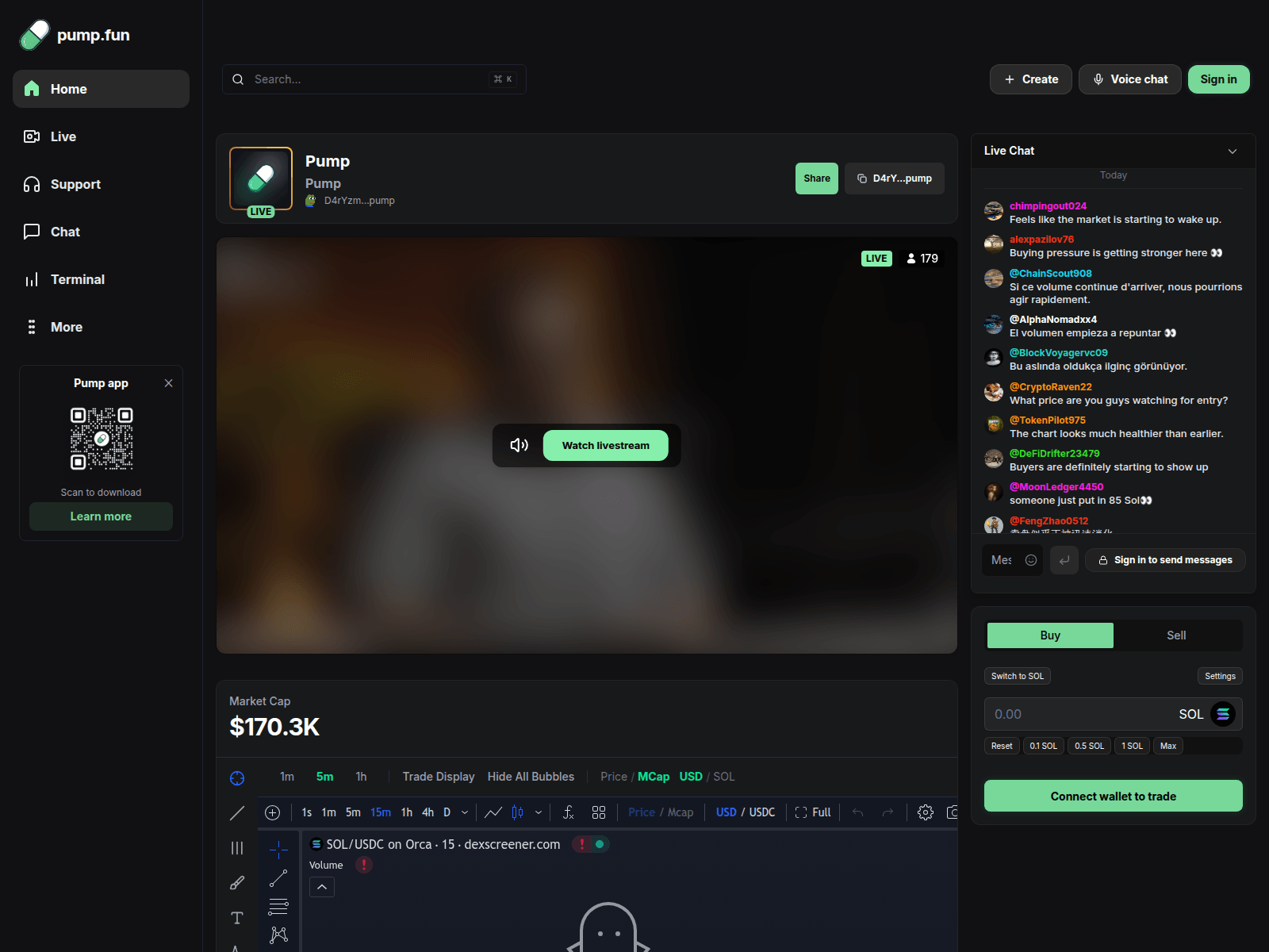 Screenshot of livesolstreamings.xyz