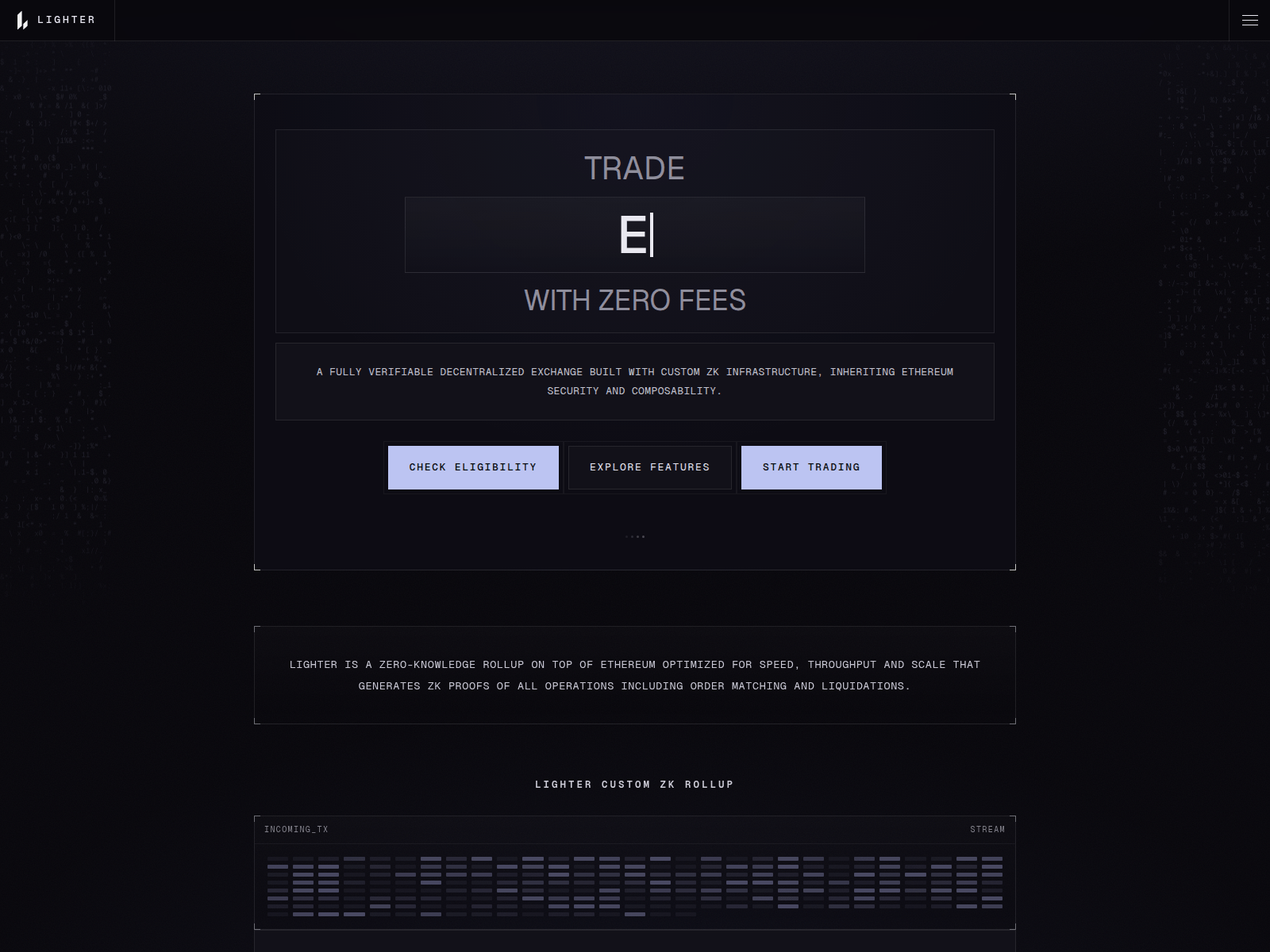 Screenshot of lighterbsc.xyz
