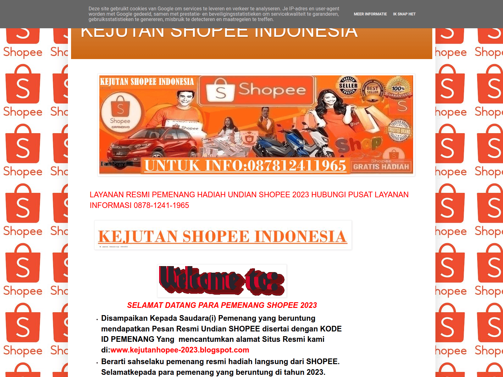 Screenshot of kejutanshopee-2023.blogspot.com