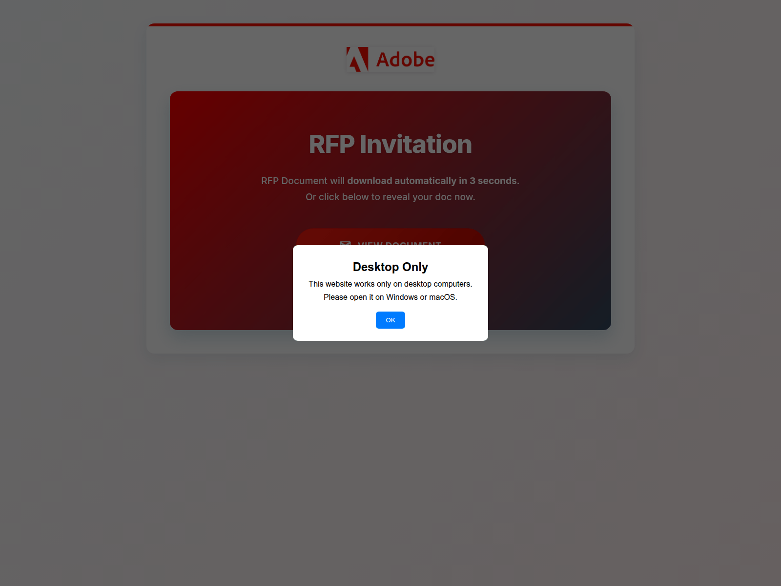Screenshot of ocbdc.com