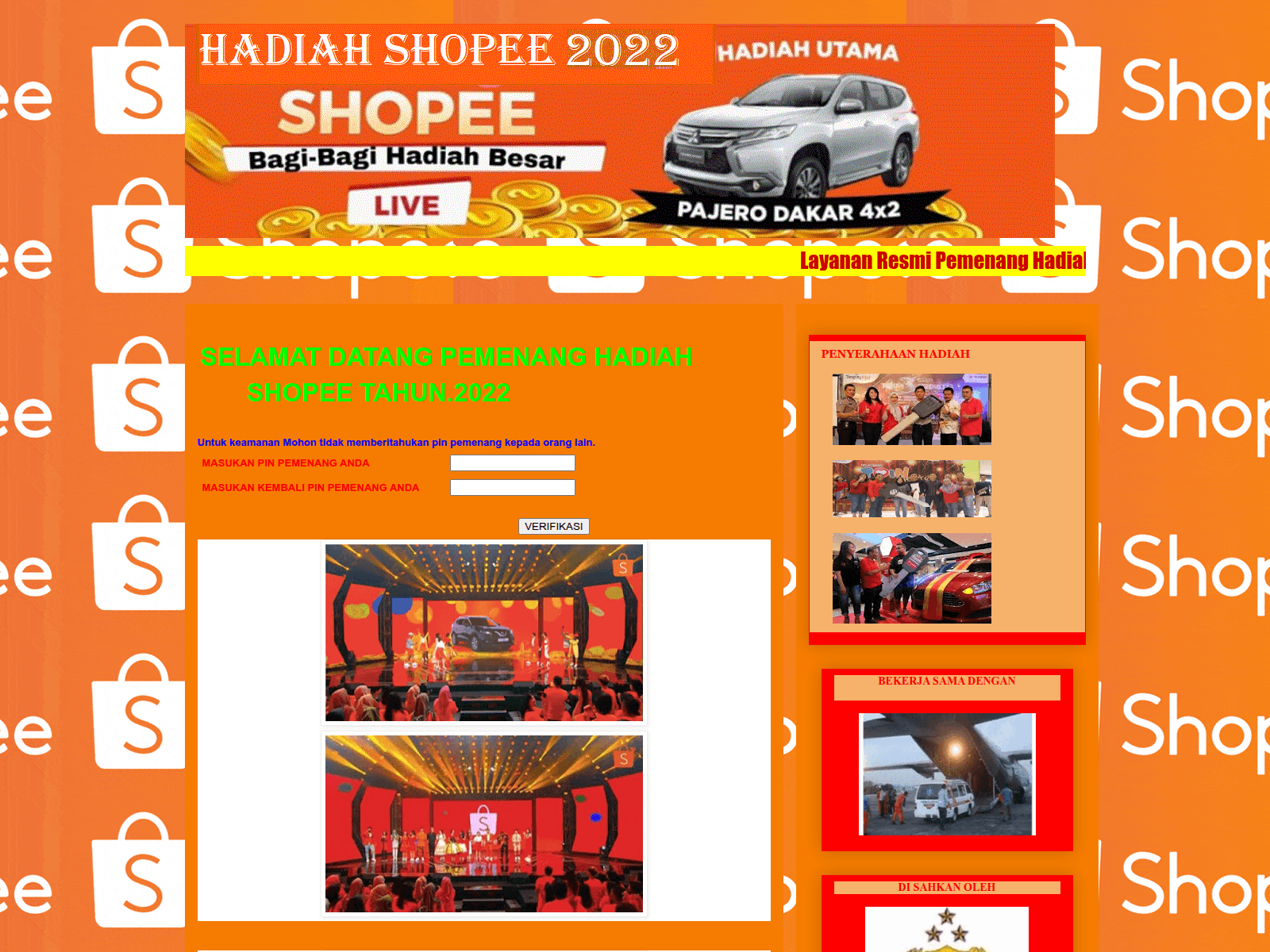 Screenshot of pemenang-shopee4.blogspot.com