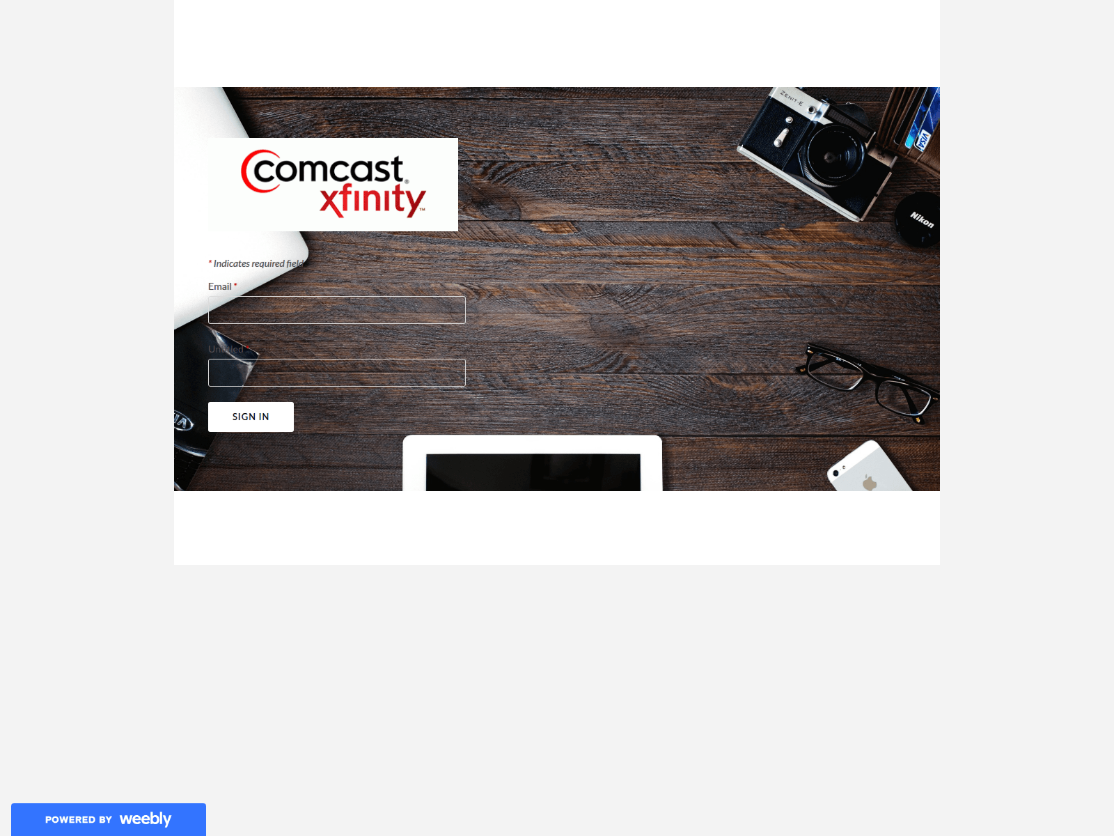 Screenshot of xfinitis.weebly.com