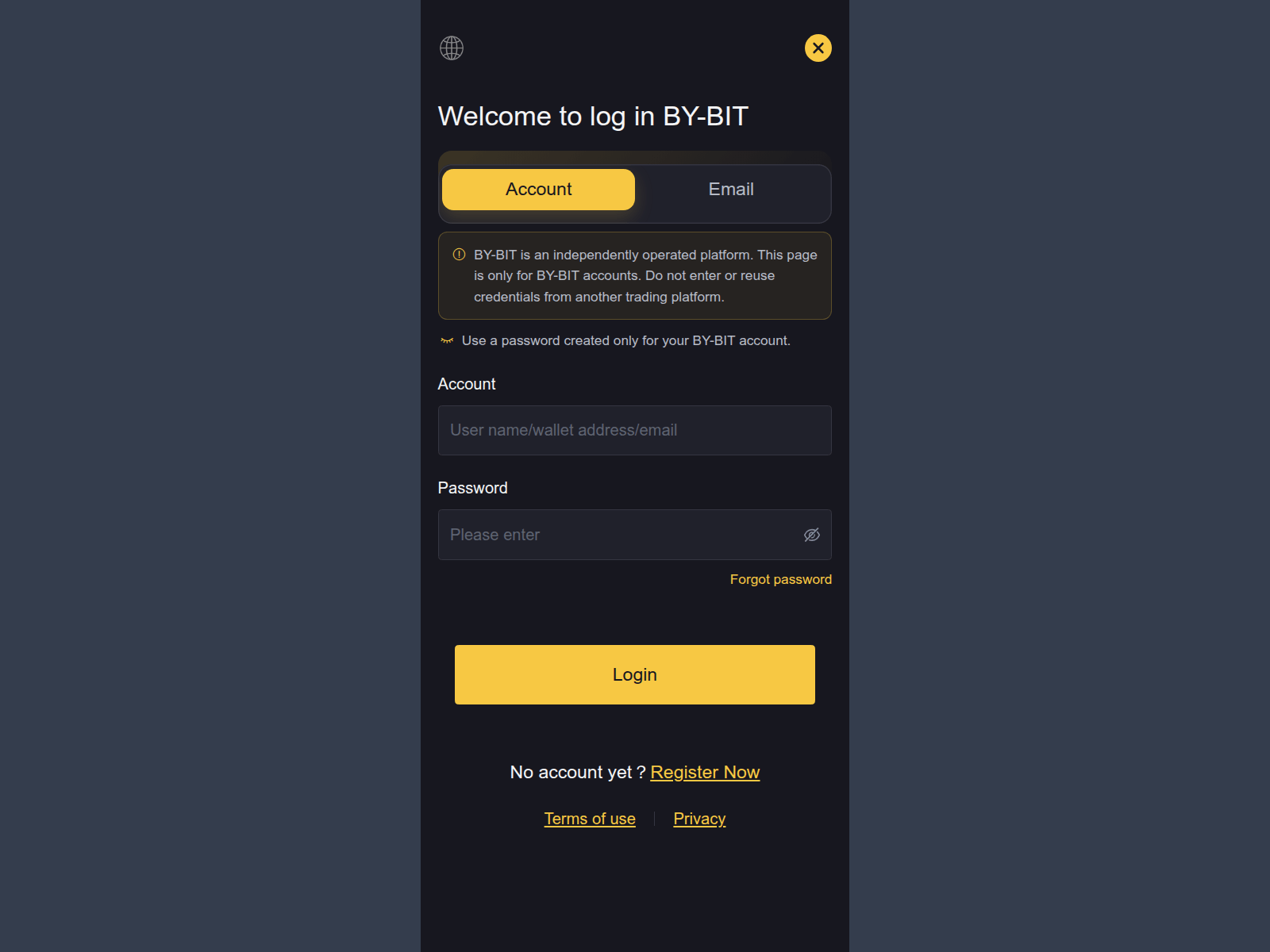 Screenshot of by-bit.cash