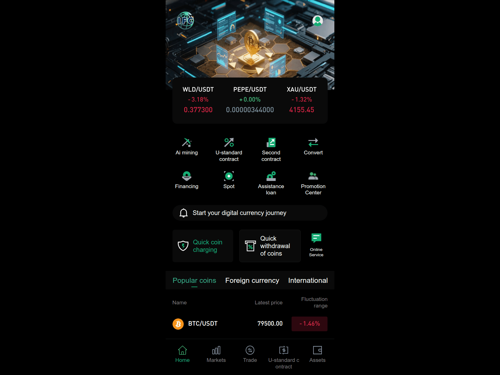 Screenshot of bitwawe.com