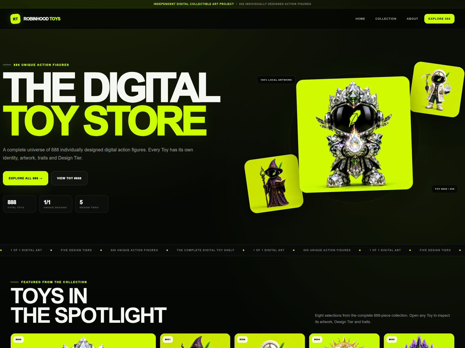 Screenshot of robinhoodtoys.com