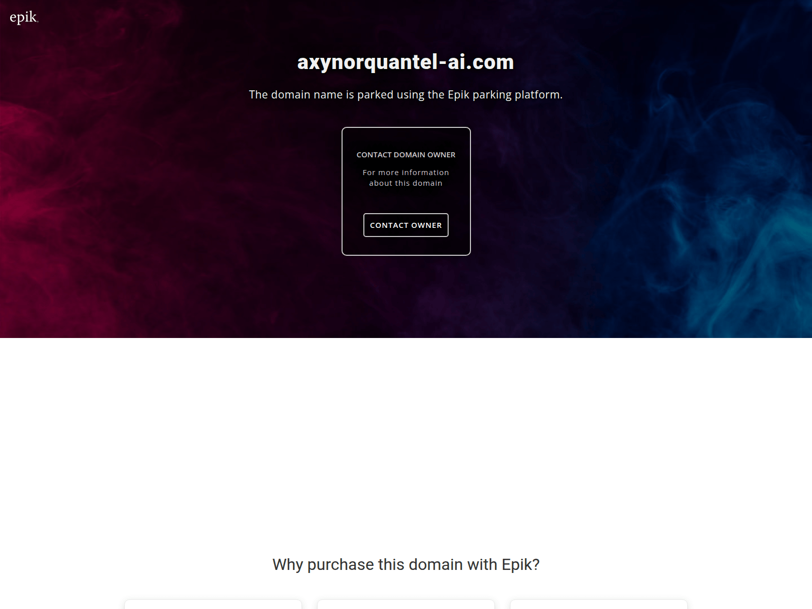 Screenshot of axynorquantel-ai.com