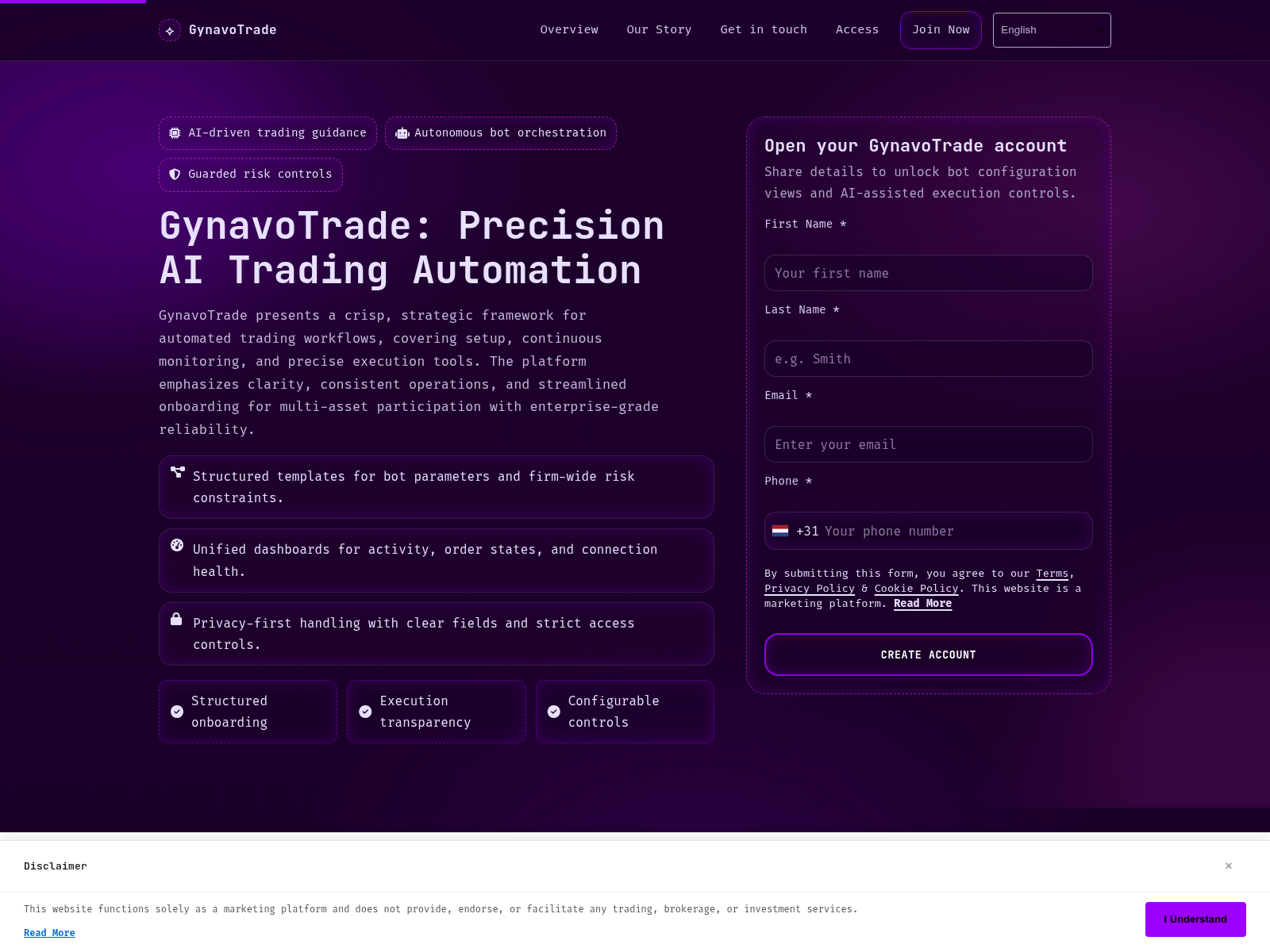 Screenshot of gynavotrade-soft.cyou