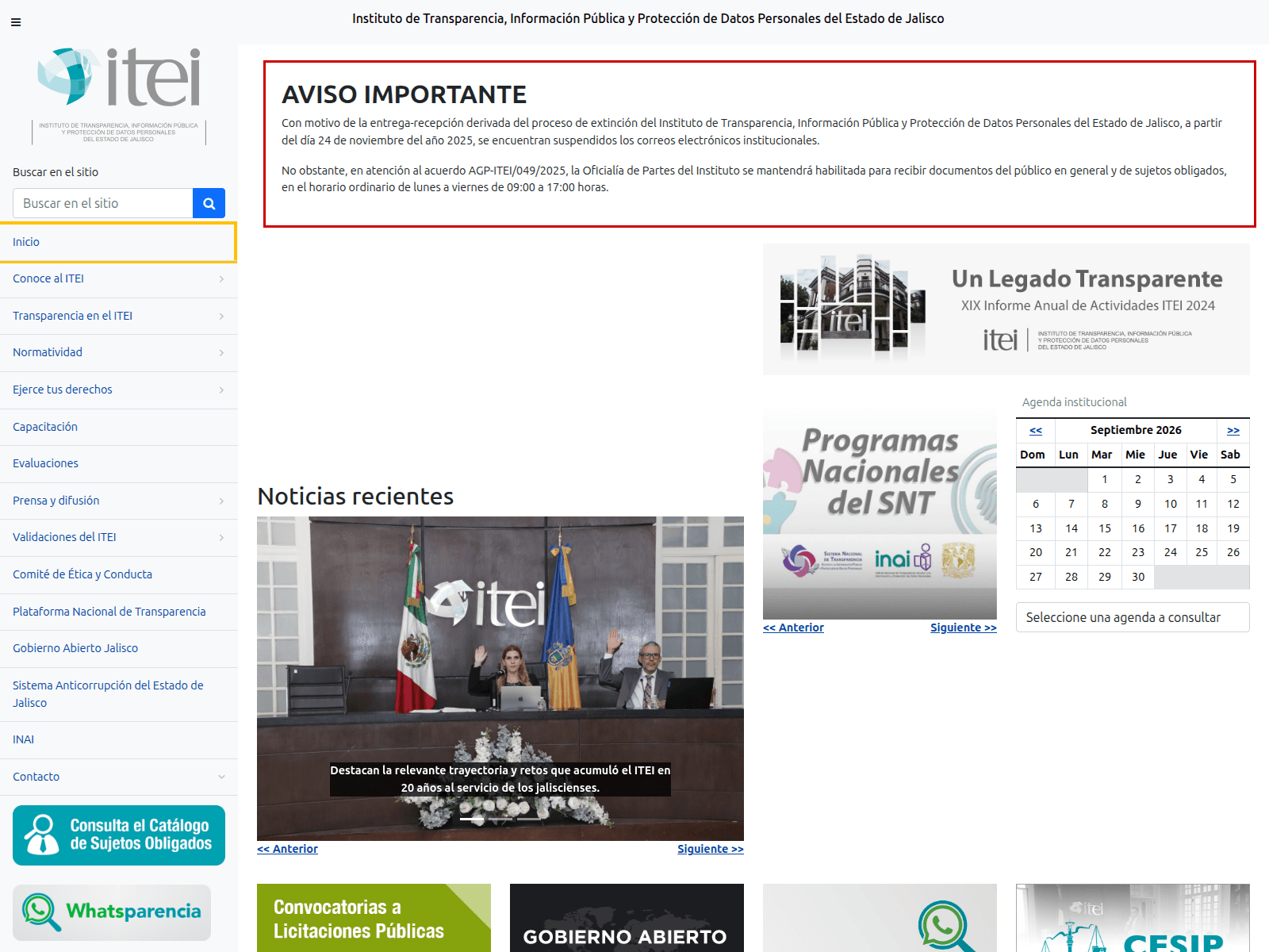 Screenshot of itei.org.mx