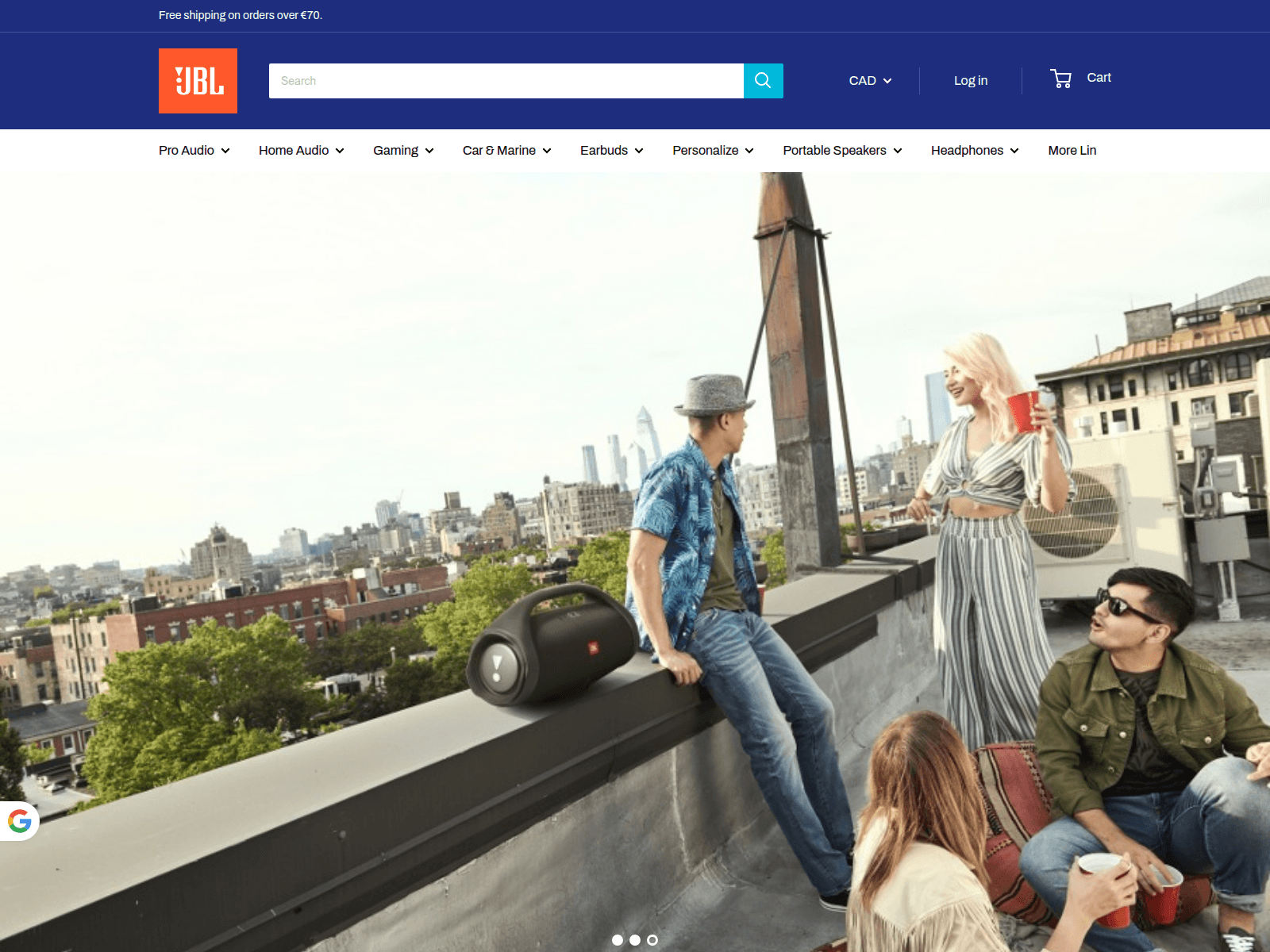 Screenshot of jbl-music.com