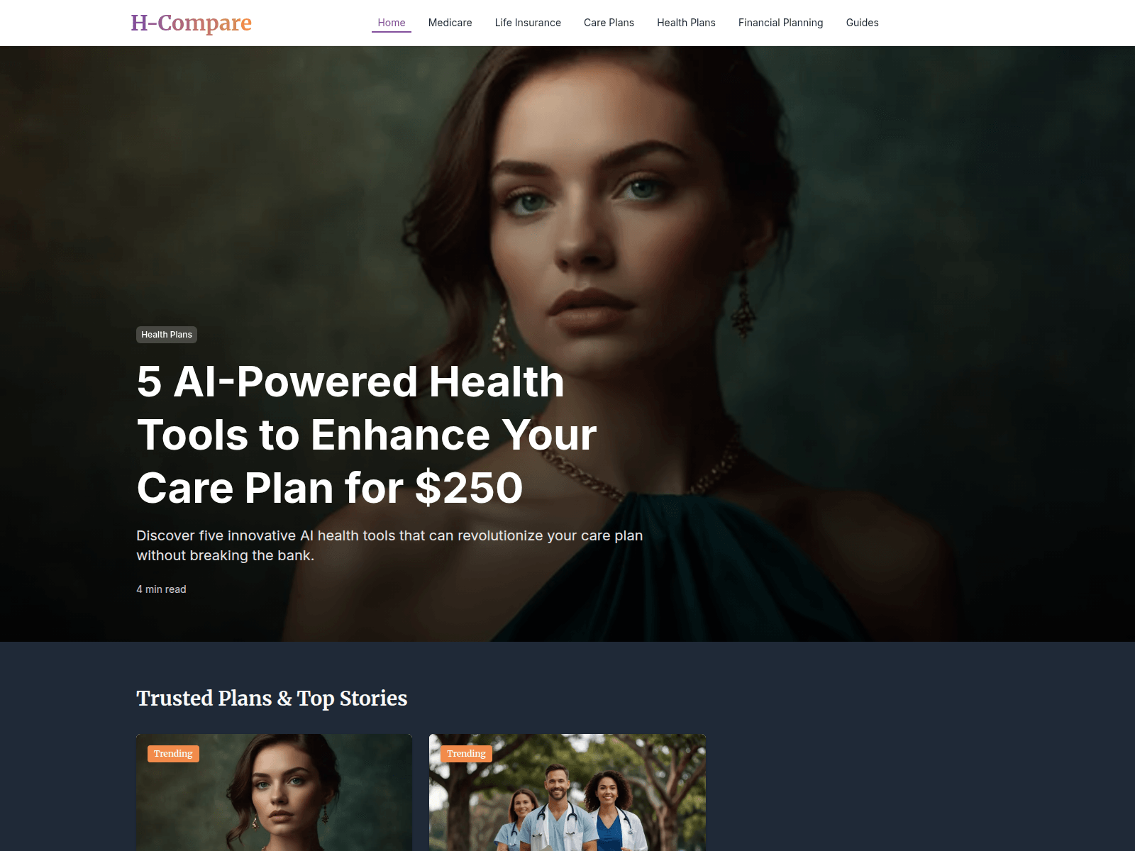 Screenshot of h-compare.com