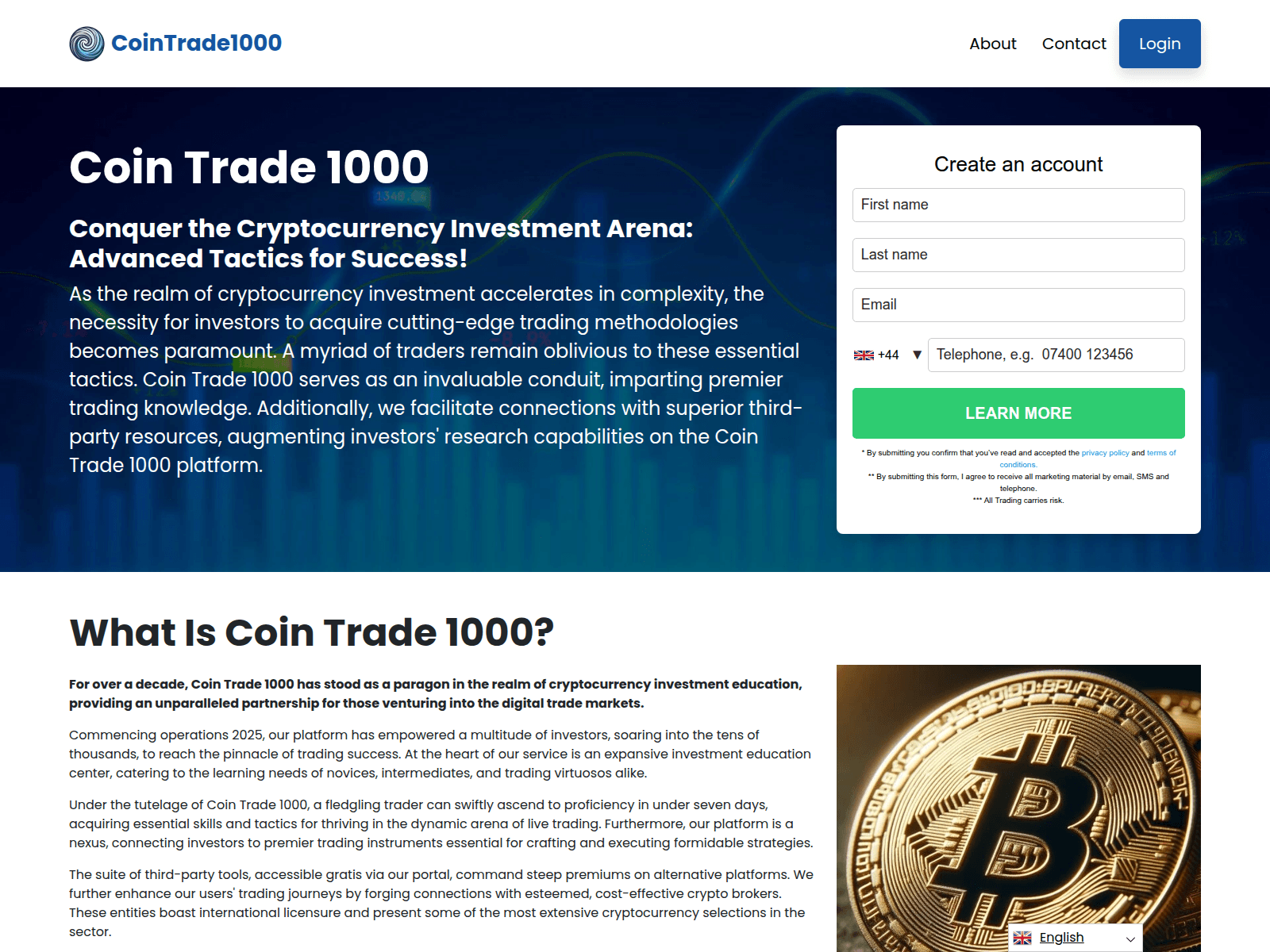 Screenshot of coin-trade-1000.com