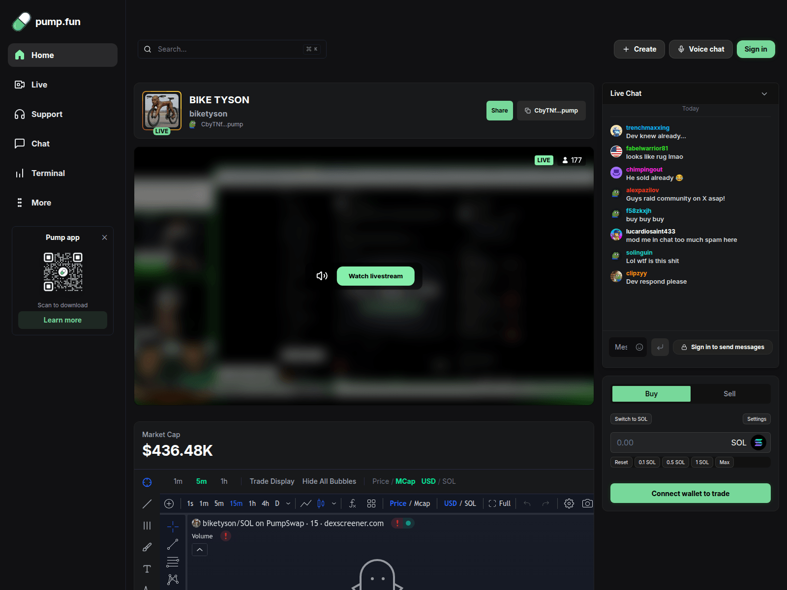 Screenshot of pumplivestream.splpage.cc