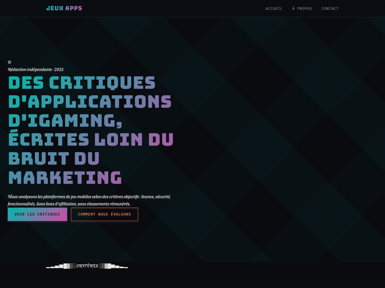 Screenshot of jeux-apps.bet