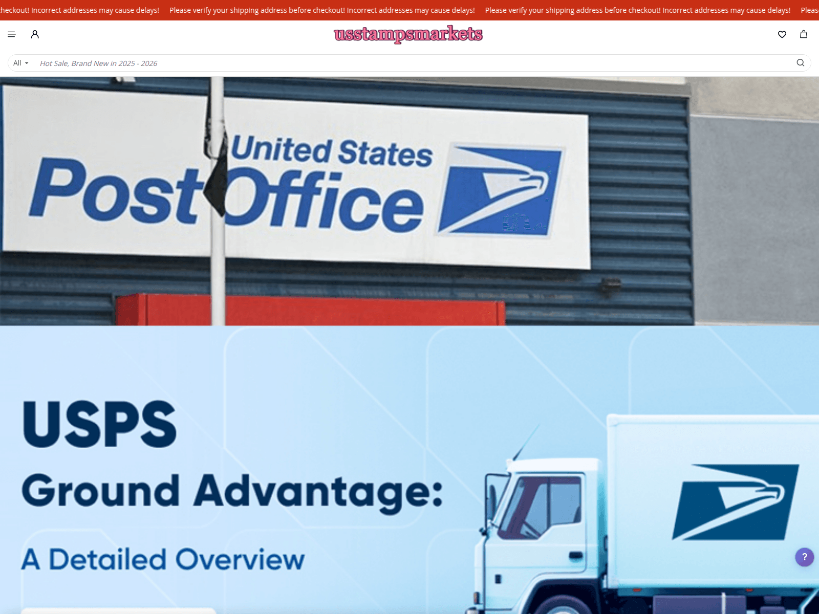 Screenshot of stampoutlets.com
