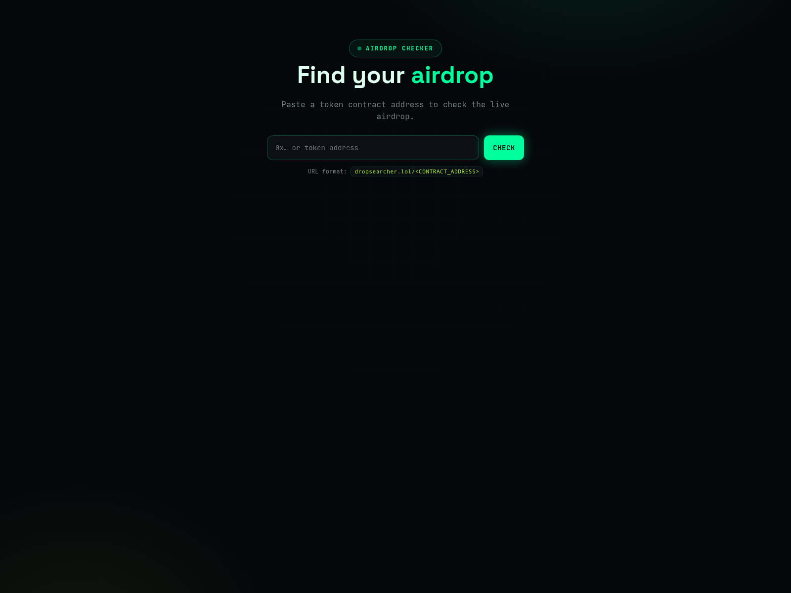 Screenshot of dropsearcher.lol