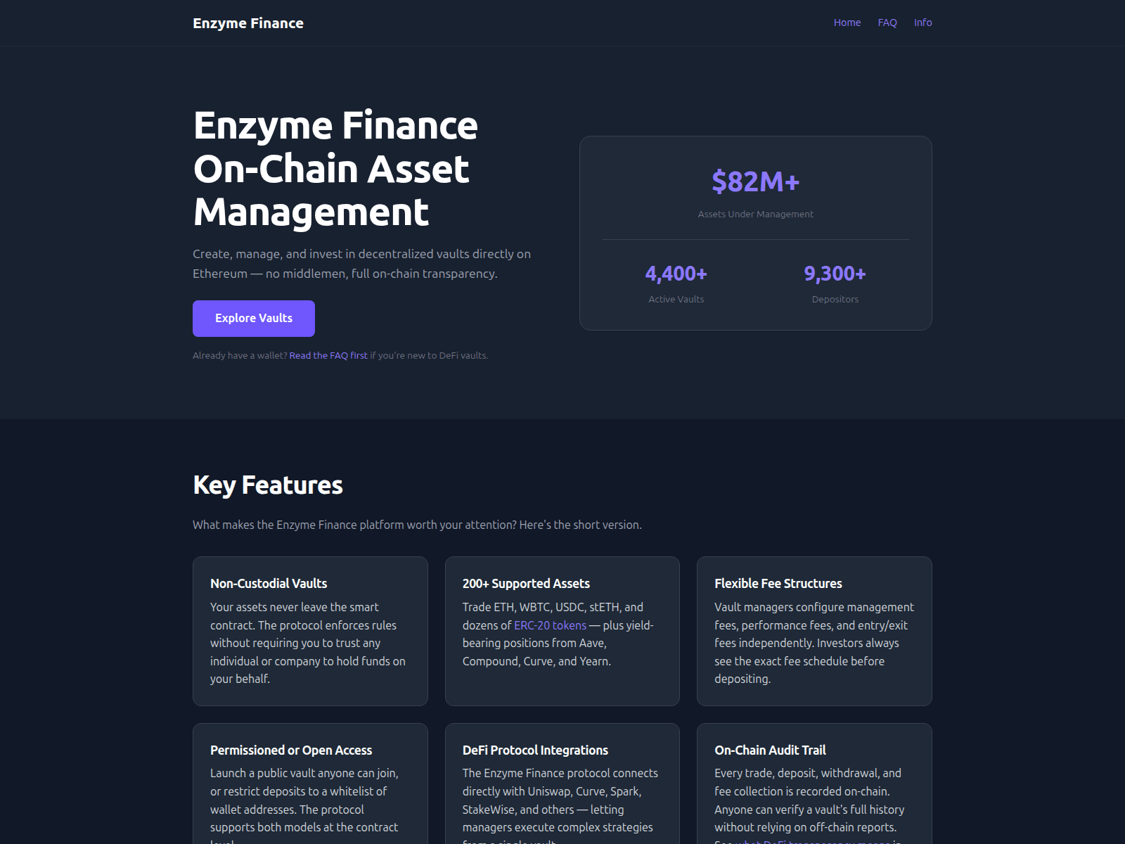 Screenshot of enzyme-finance.com