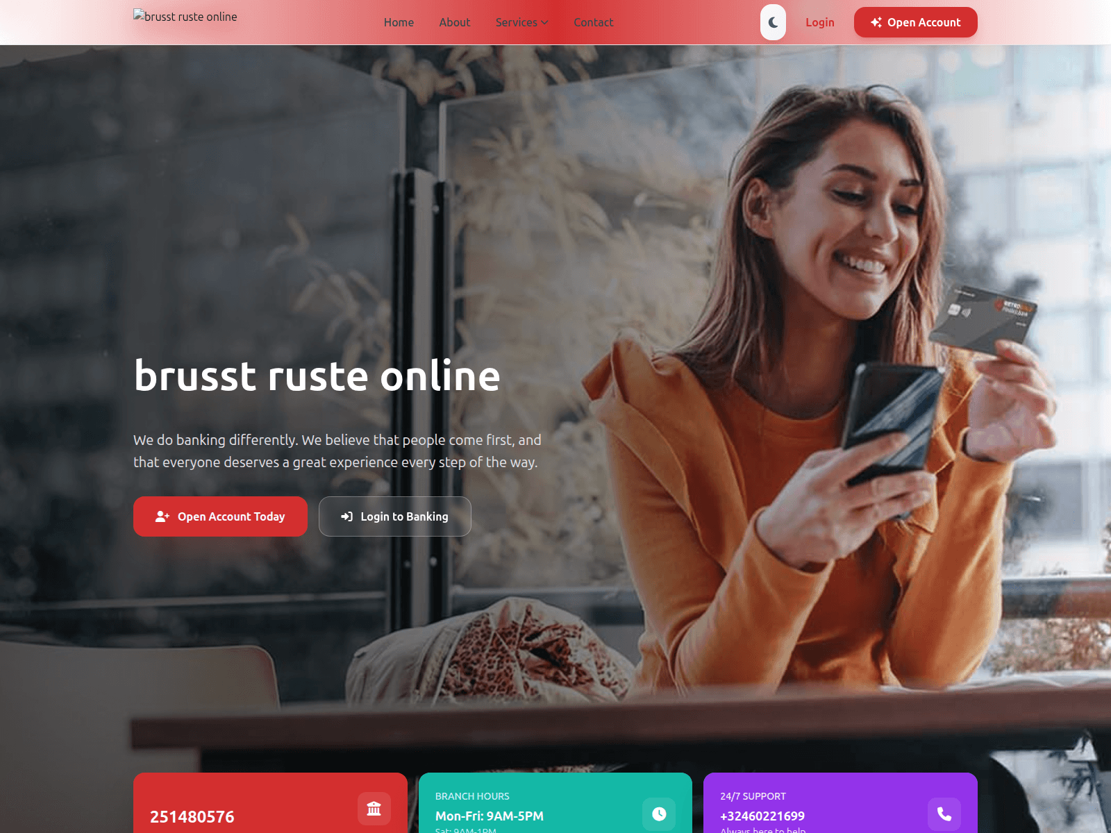 Screenshot of brusstrusteonline.com