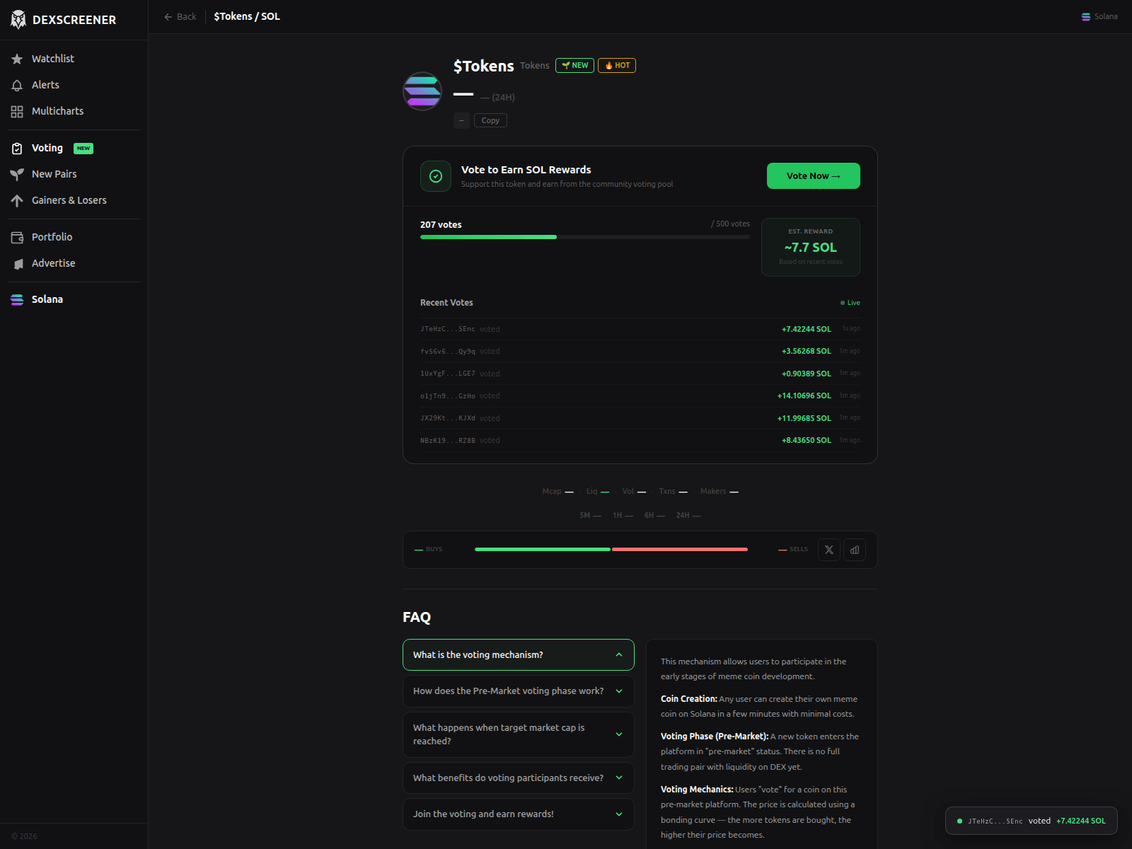 Screenshot of vote.ldexscreener.com