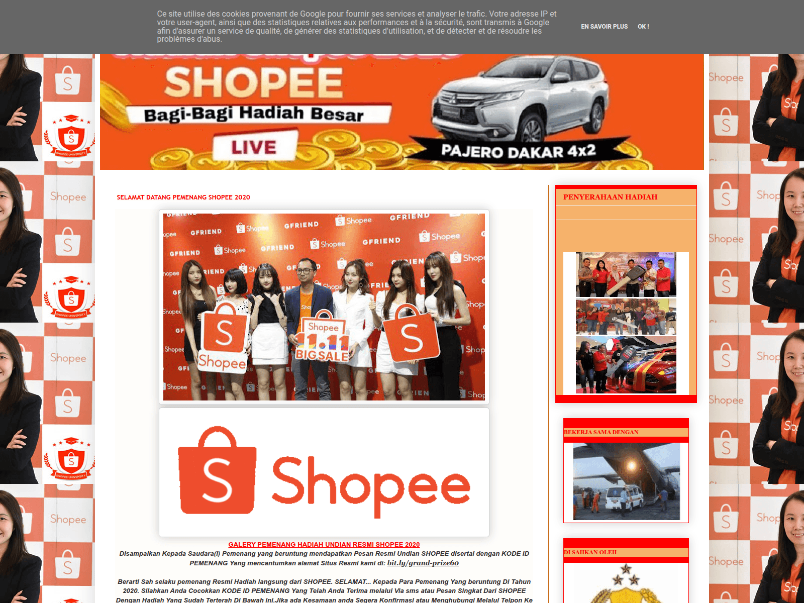 Screenshot of grand-prize60.blogspot.com