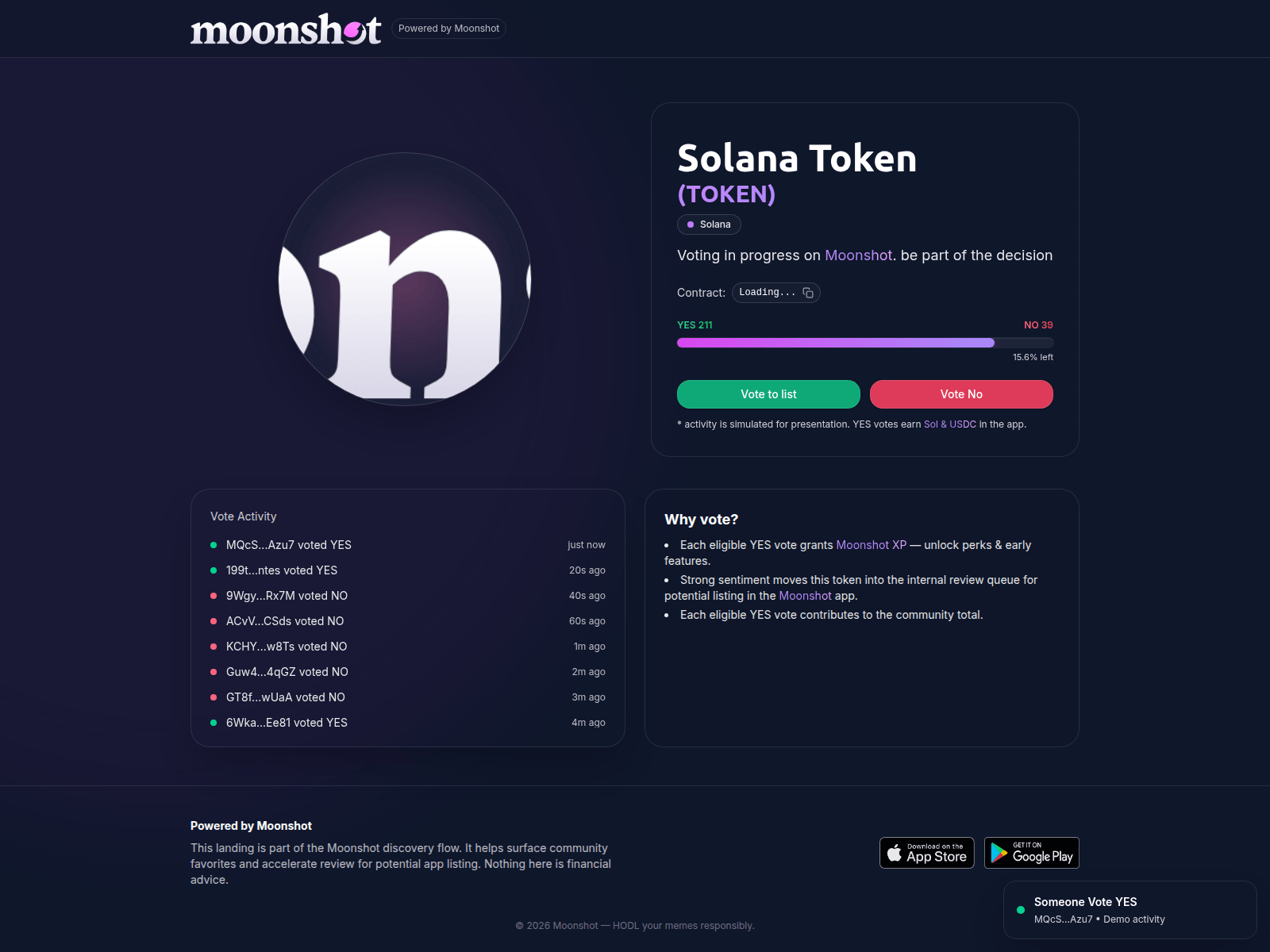 Screenshot of imoonshot.fun