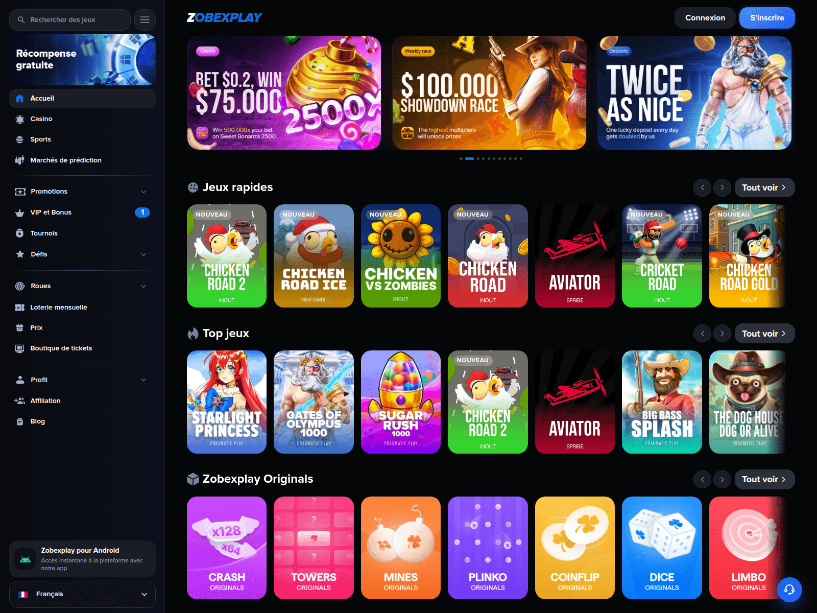 Screenshot of zobexplay.com