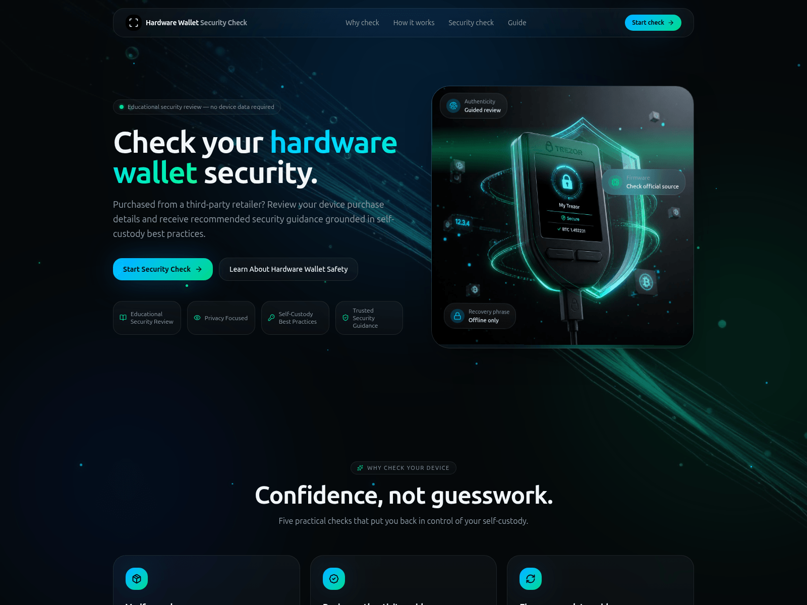 Screenshot of securitycheckled.com