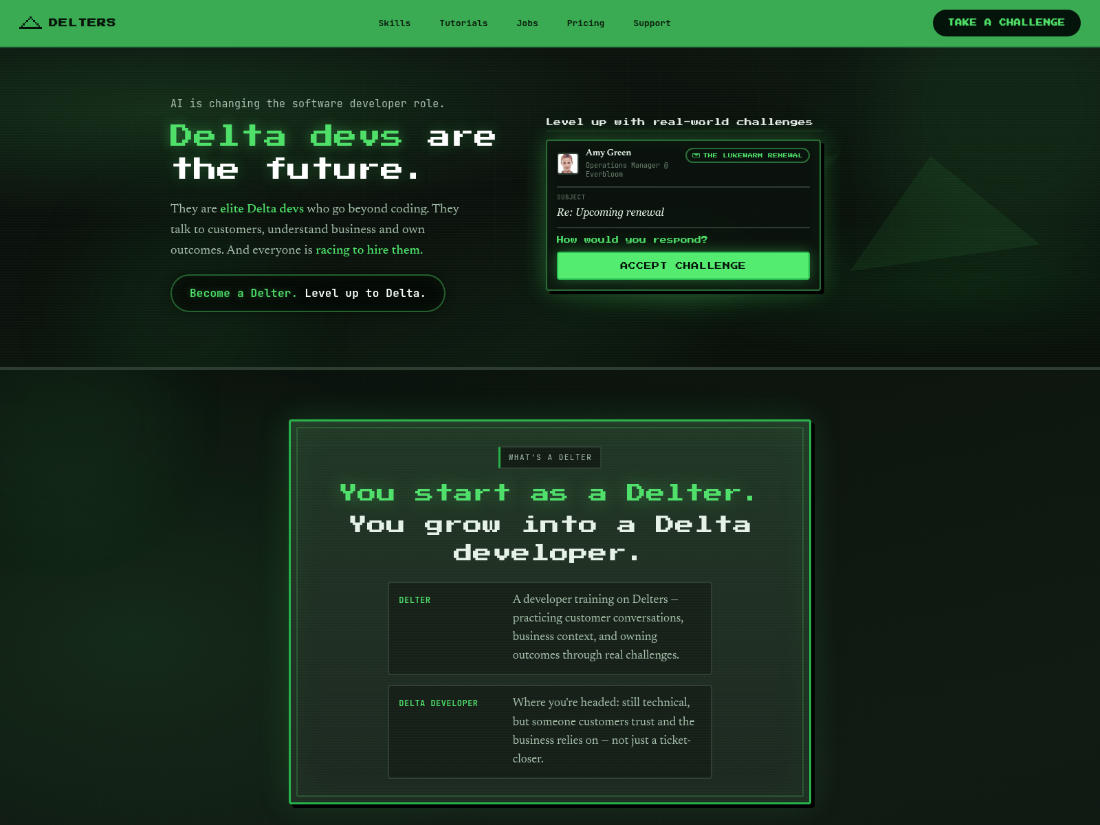 Screenshot of delters.com