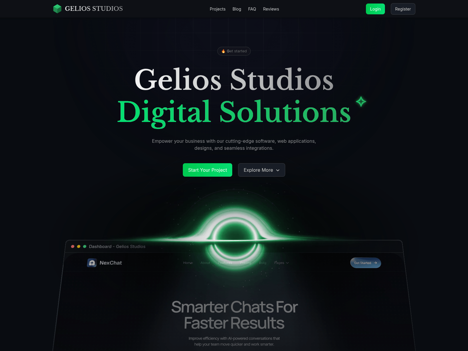 Screenshot of geliosweb.com