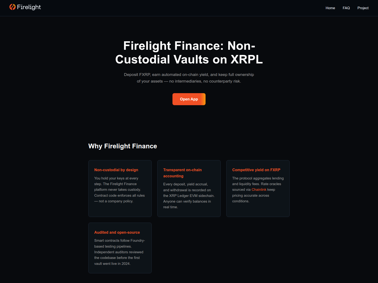 Screenshot of firelight-finances.net