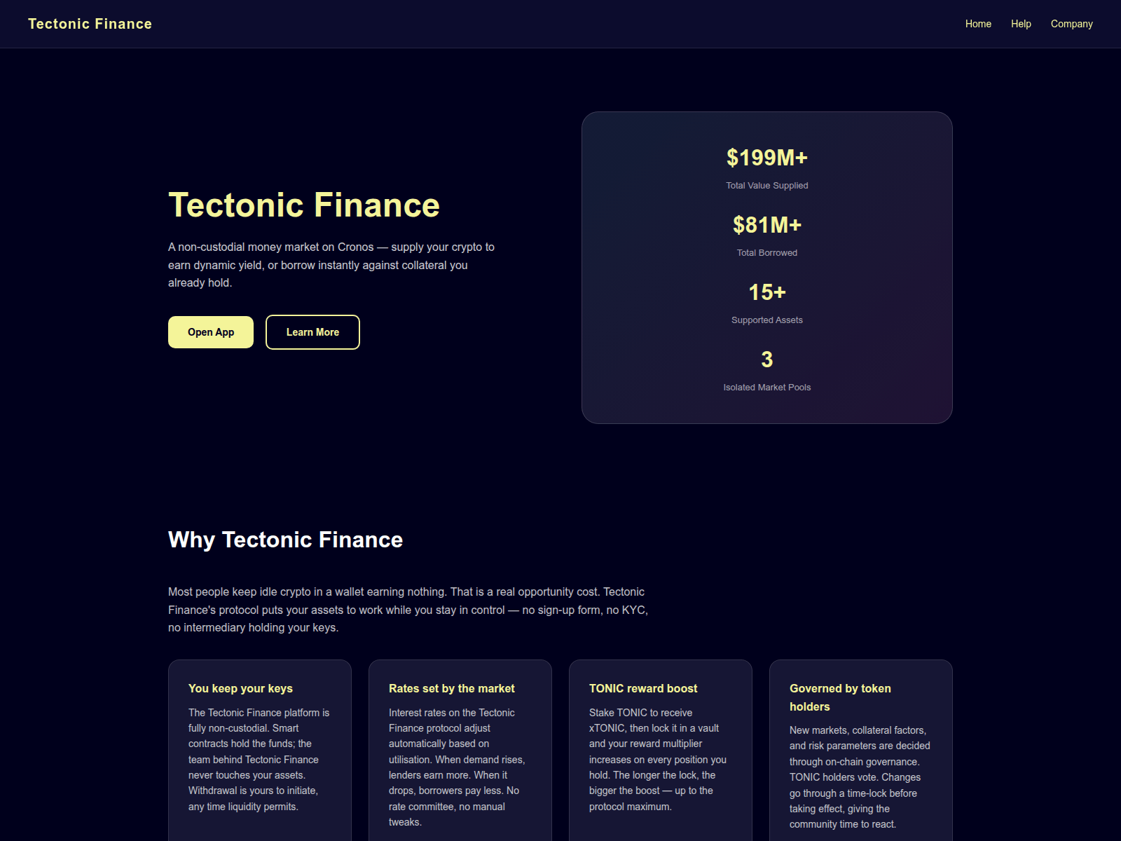 Screenshot of tectonicfinance.net