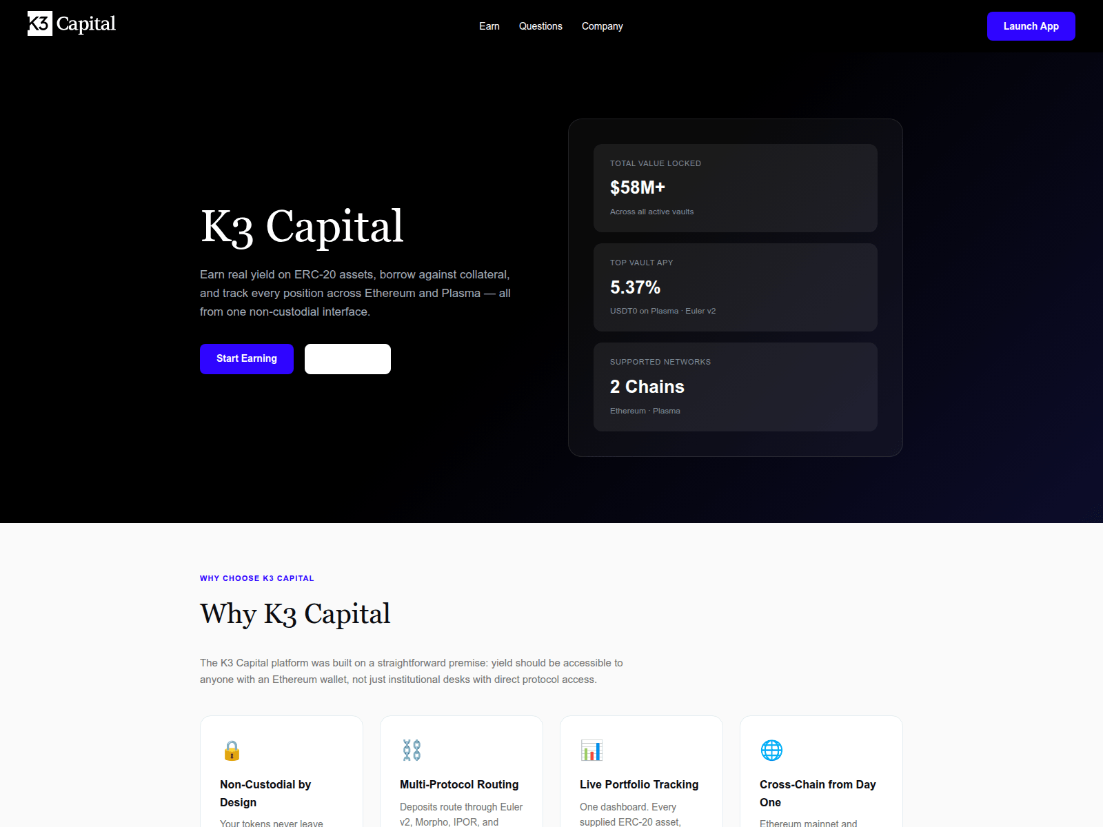 Screenshot of k3-capital.net