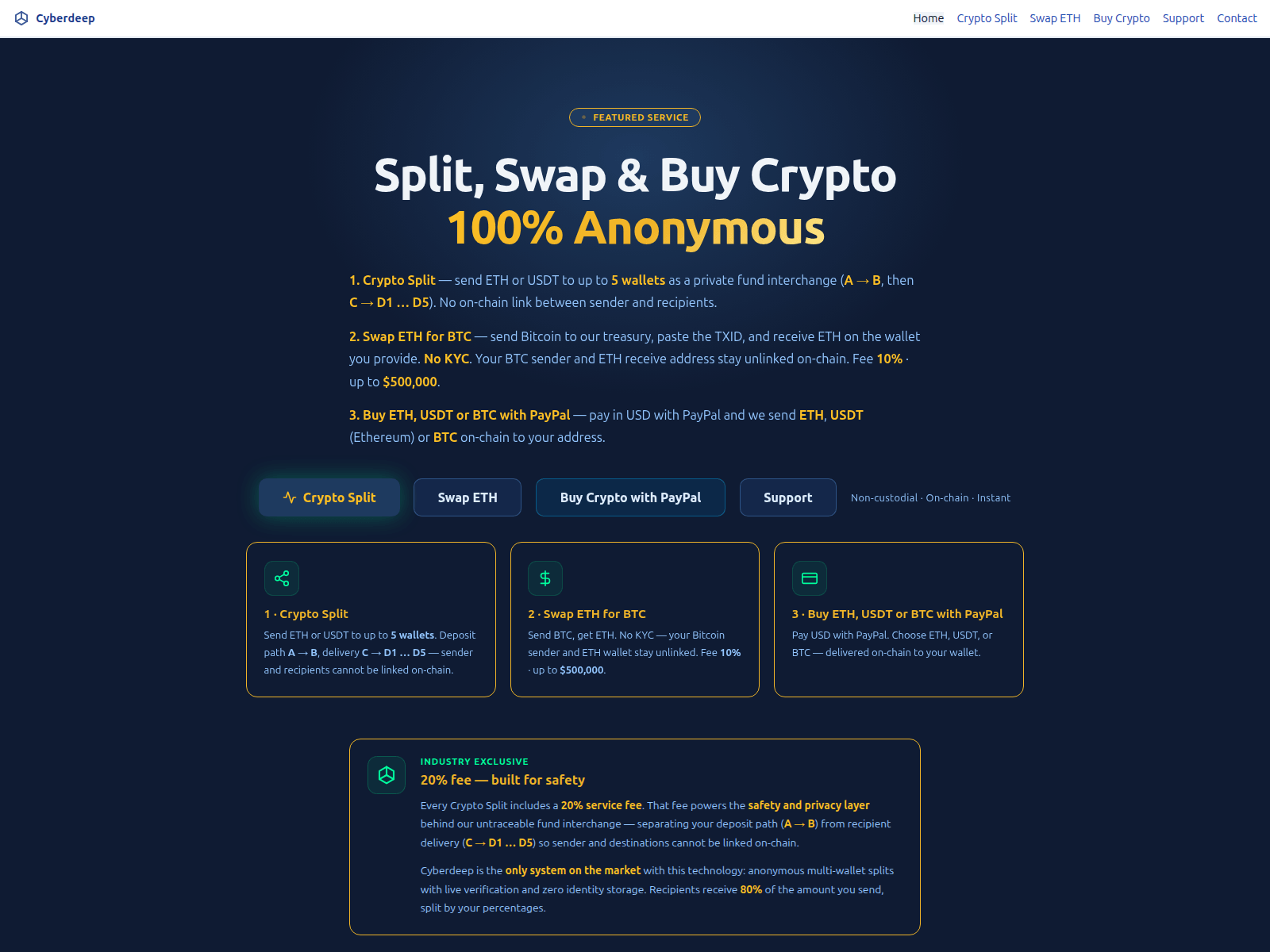 Screenshot of cyberdeep.ink