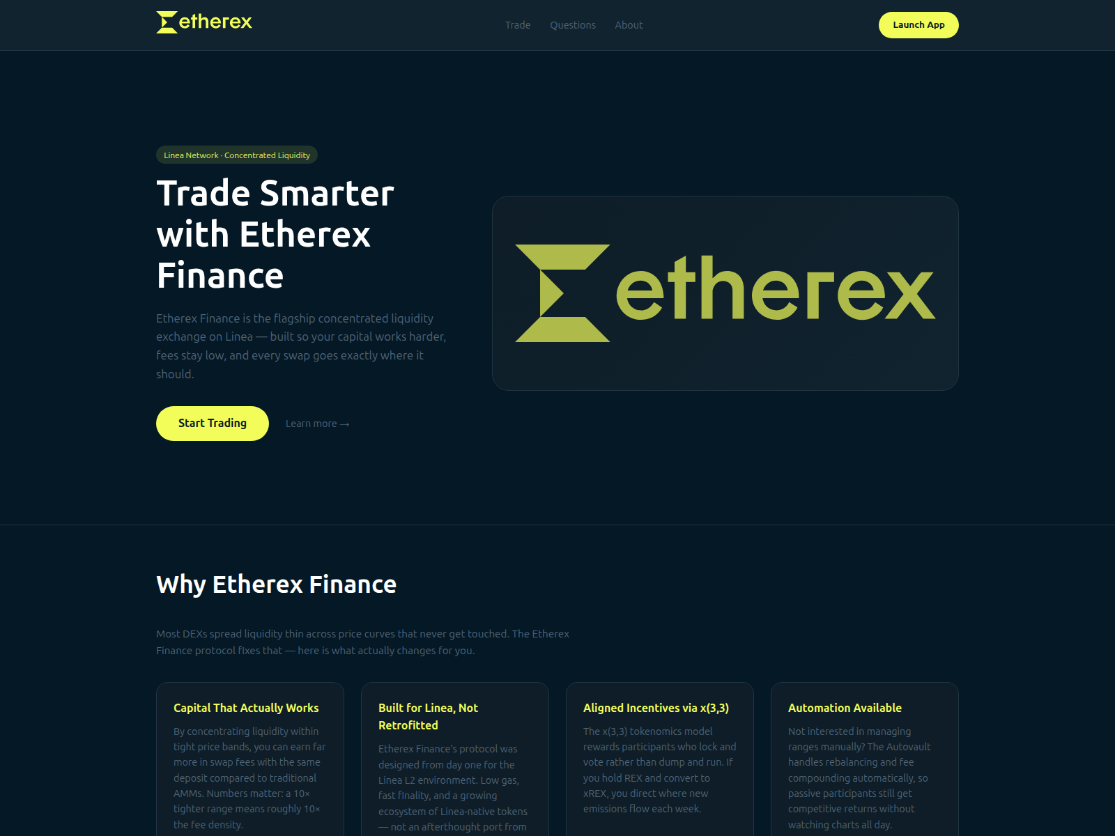 Screenshot of etherexfinance.net