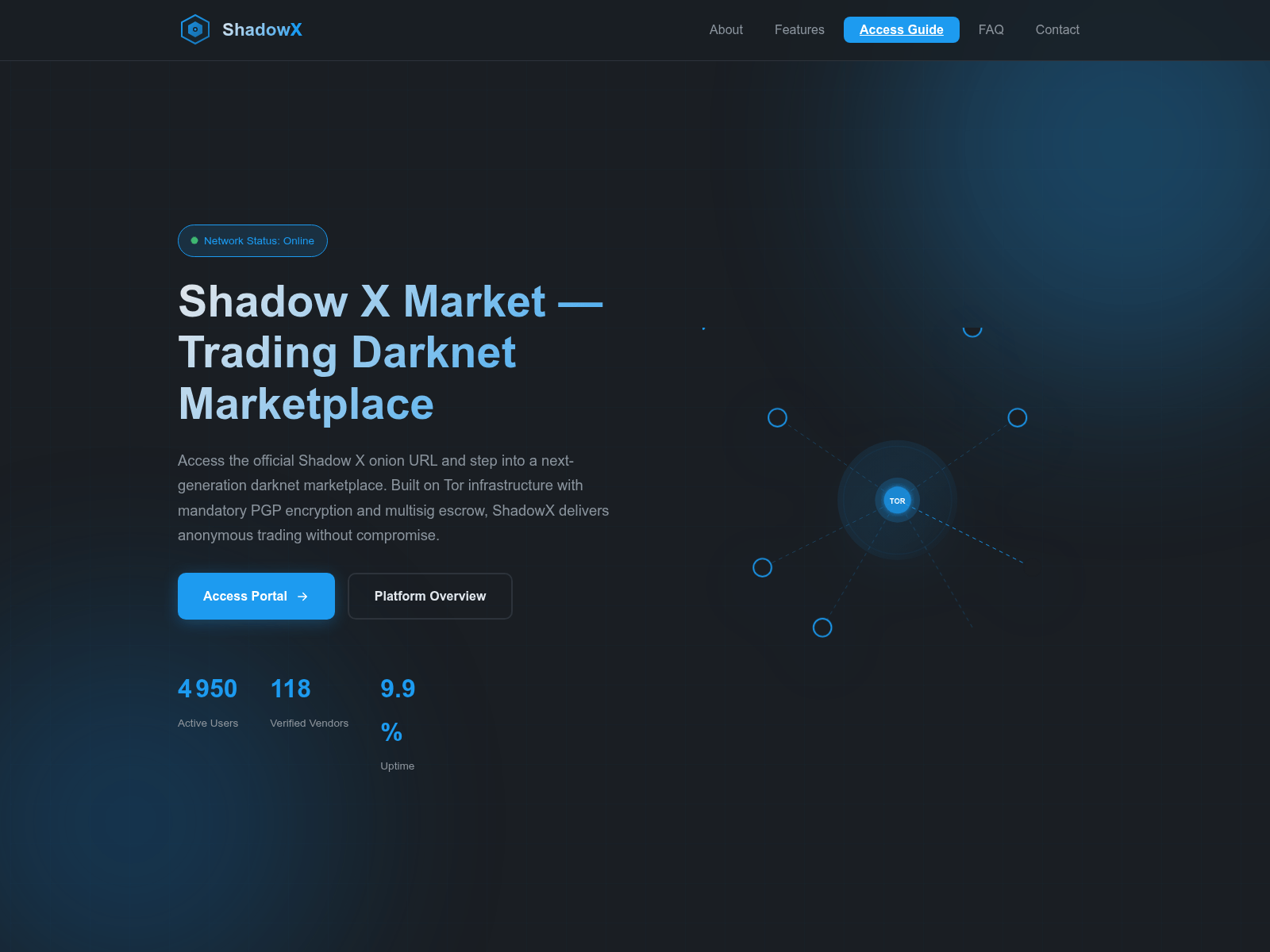 Screenshot of shadow-x-market.com