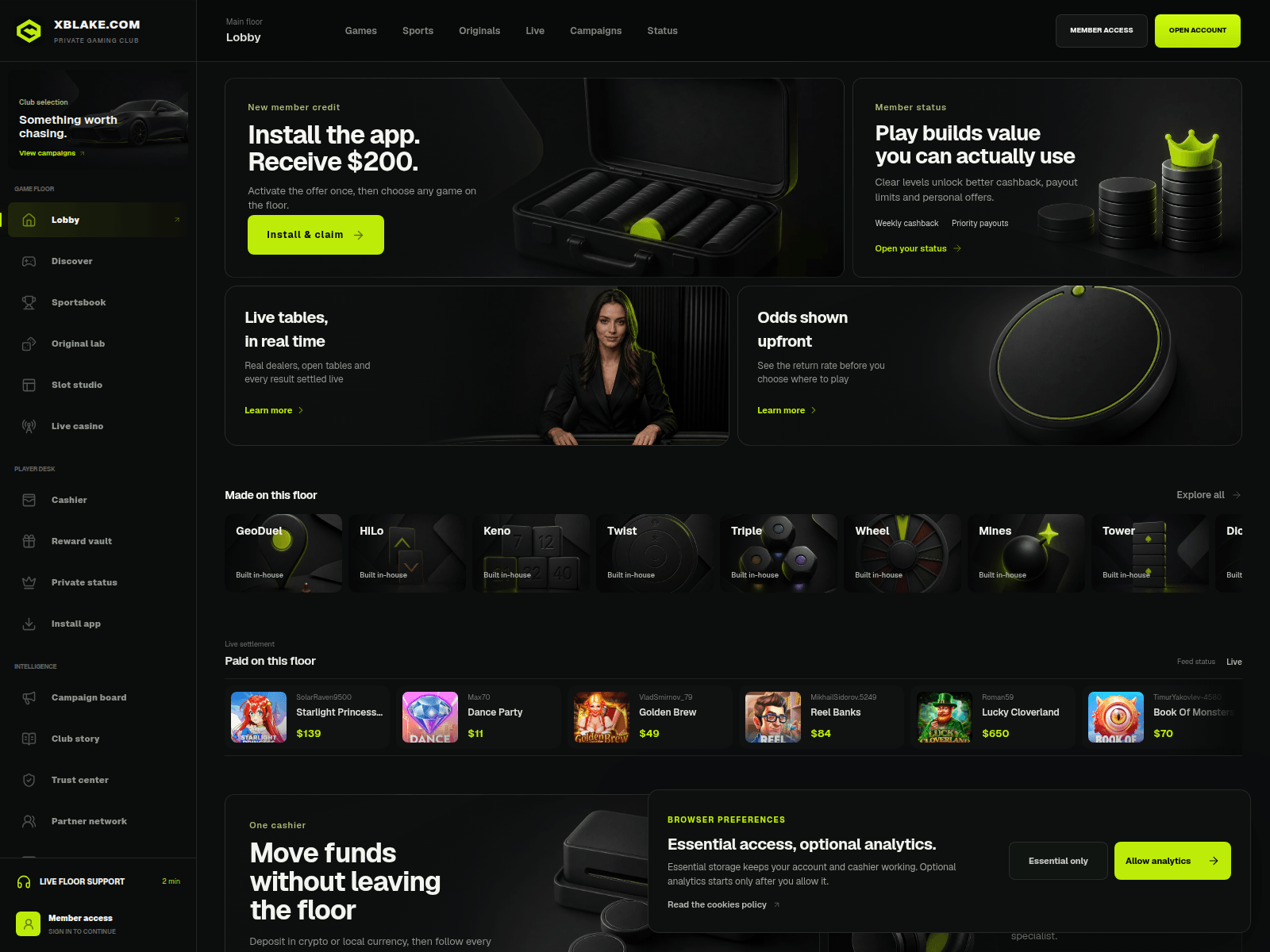 Screenshot of xblake.com