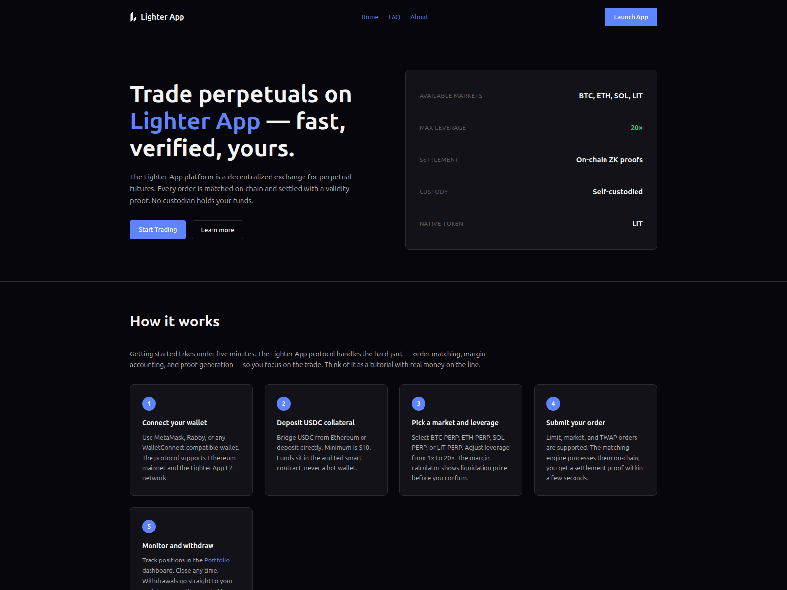 Screenshot of lighter-app.net