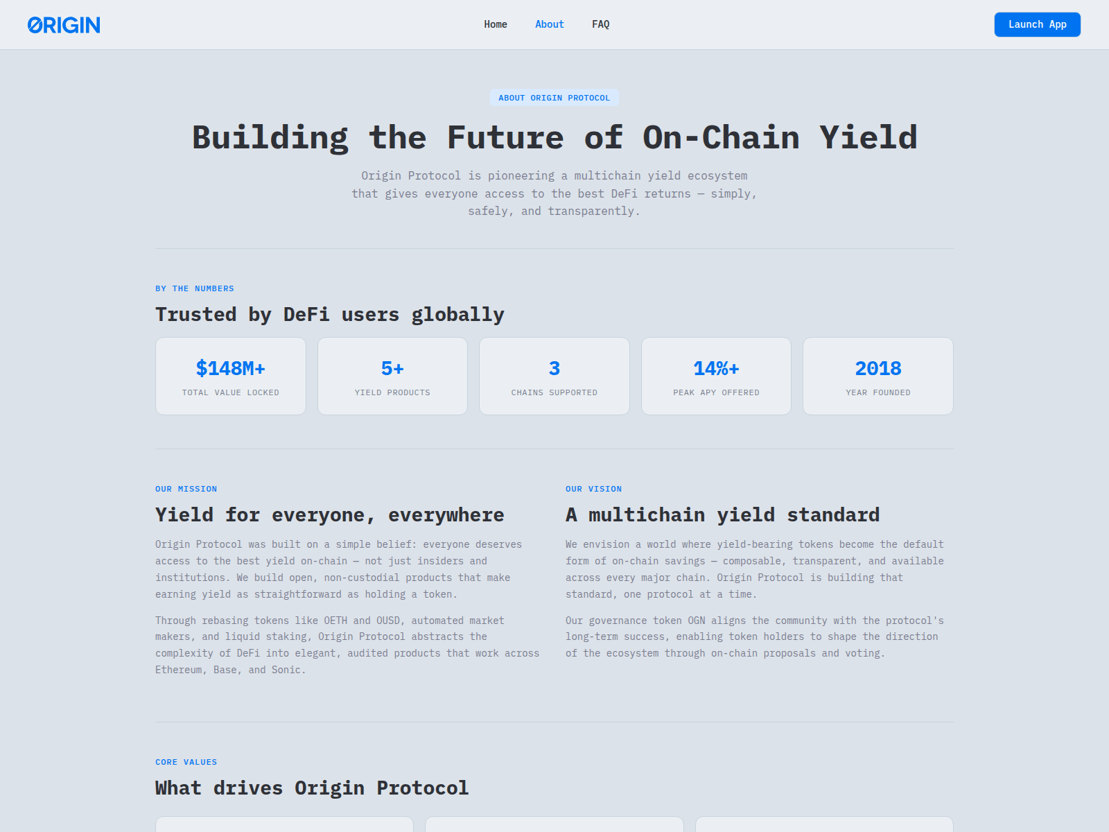 Screenshot of origin-protocol.org