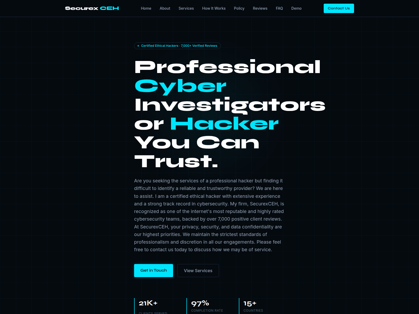 Screenshot of securexceh.net