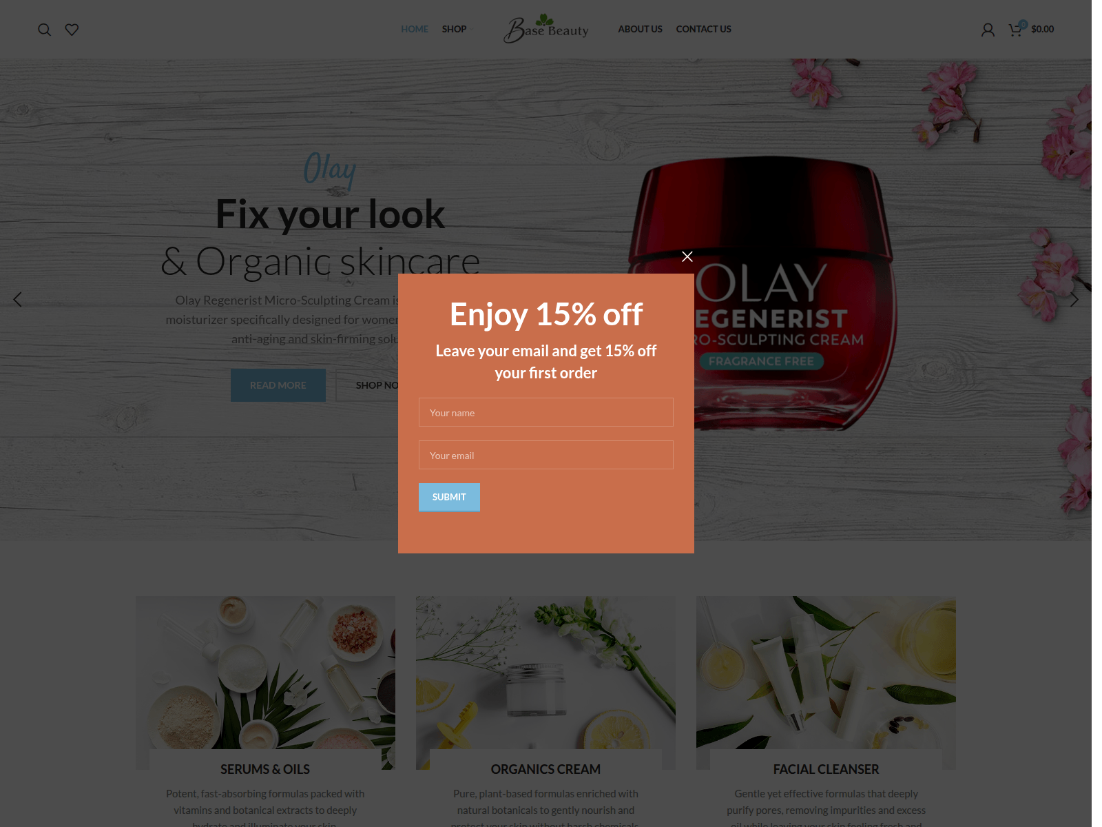 Screenshot of basebeauty.org